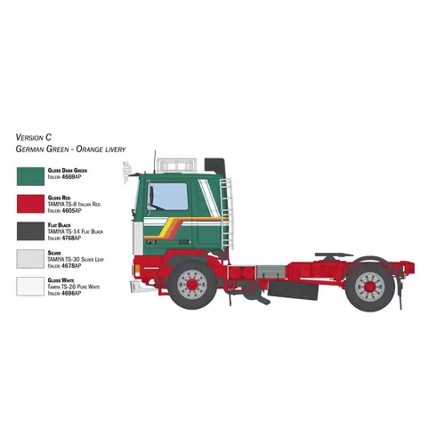 Italeri 3957 Volvo F-12 Intercooler Low Roof Truckmodell Bausatz 1:24 Italeri 3957 Volvo F-12 Intercooler Low Roof Truckmodell Bausatz 1:24