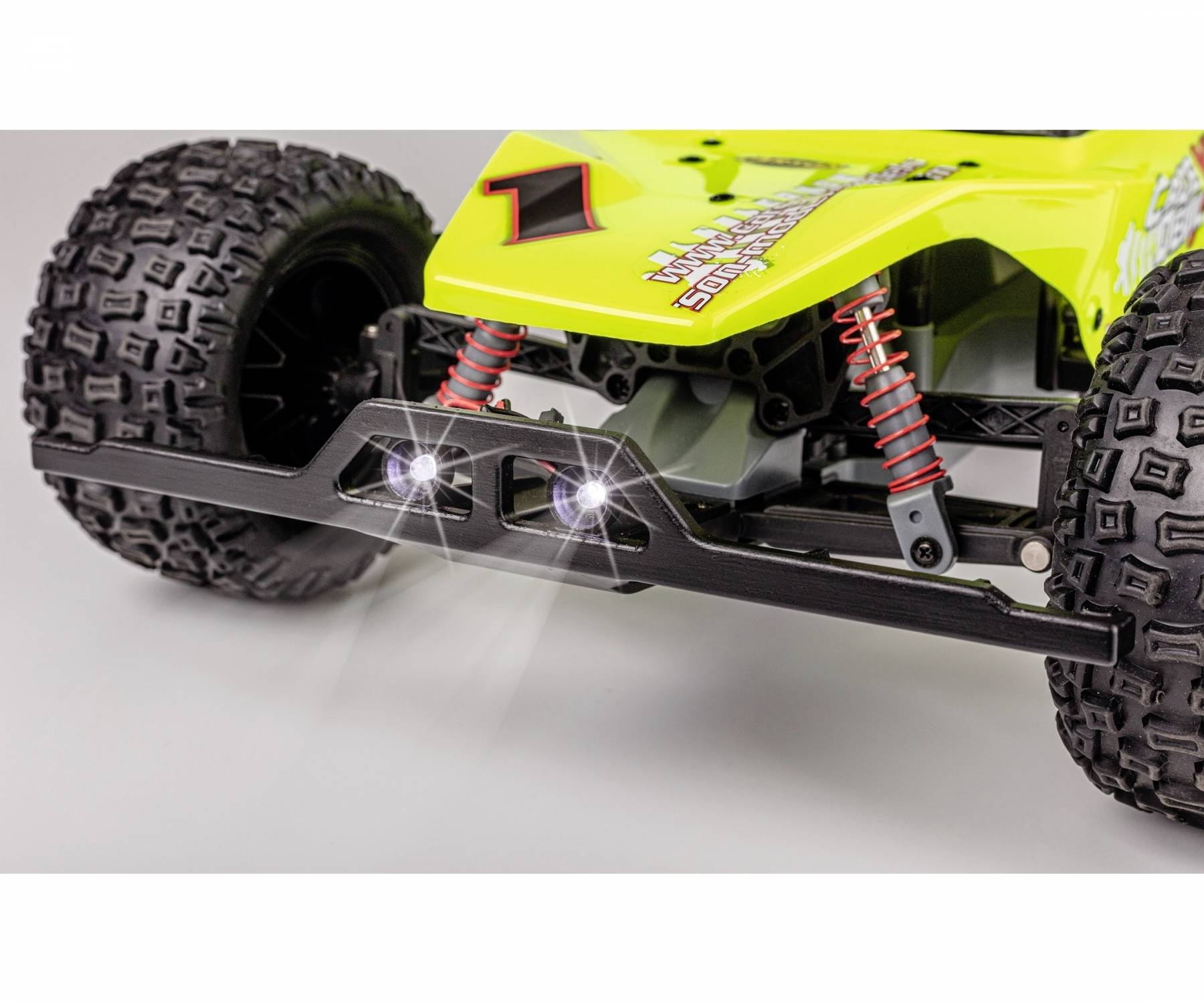Carson RC Sport Cage Devil XL Gelb Brushed 1:10 RC Modellauto Elektro Buggy RtR 2,4GHz