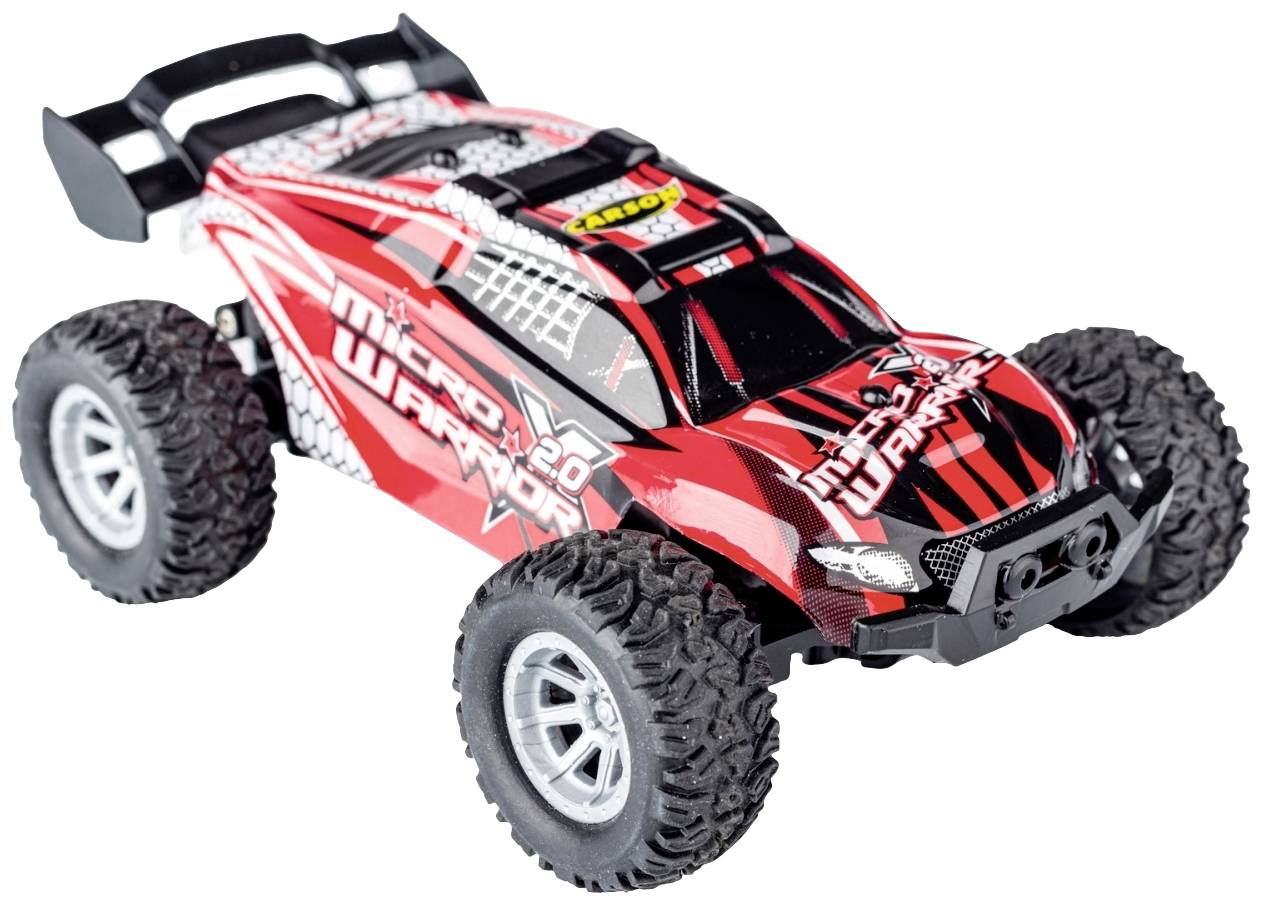 Carson RC Sport 404225 Micro X-Warrior 2.0 1:32 RC Einsteiger Modellauto Elektro Buggy inkl. Akku, Ladegerät und Senderbatterien