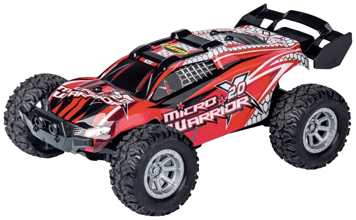 Carson RC Sport 404225 Micro X-Warrior 2.0 1:32 RC Einsteiger Modellauto Elektro Buggy inkl. Akku, Ladegerät und Senderbatterien