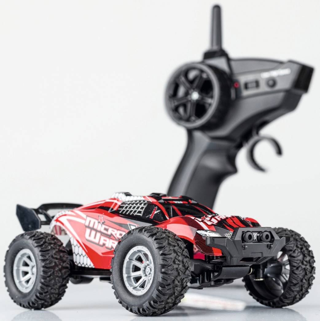 Carson RC Sport 404225 Micro X-Warrior 2.0 1:32 RC Einsteiger Modellauto Elektro Buggy inkl. Akku, Ladegerät und Senderbatterien