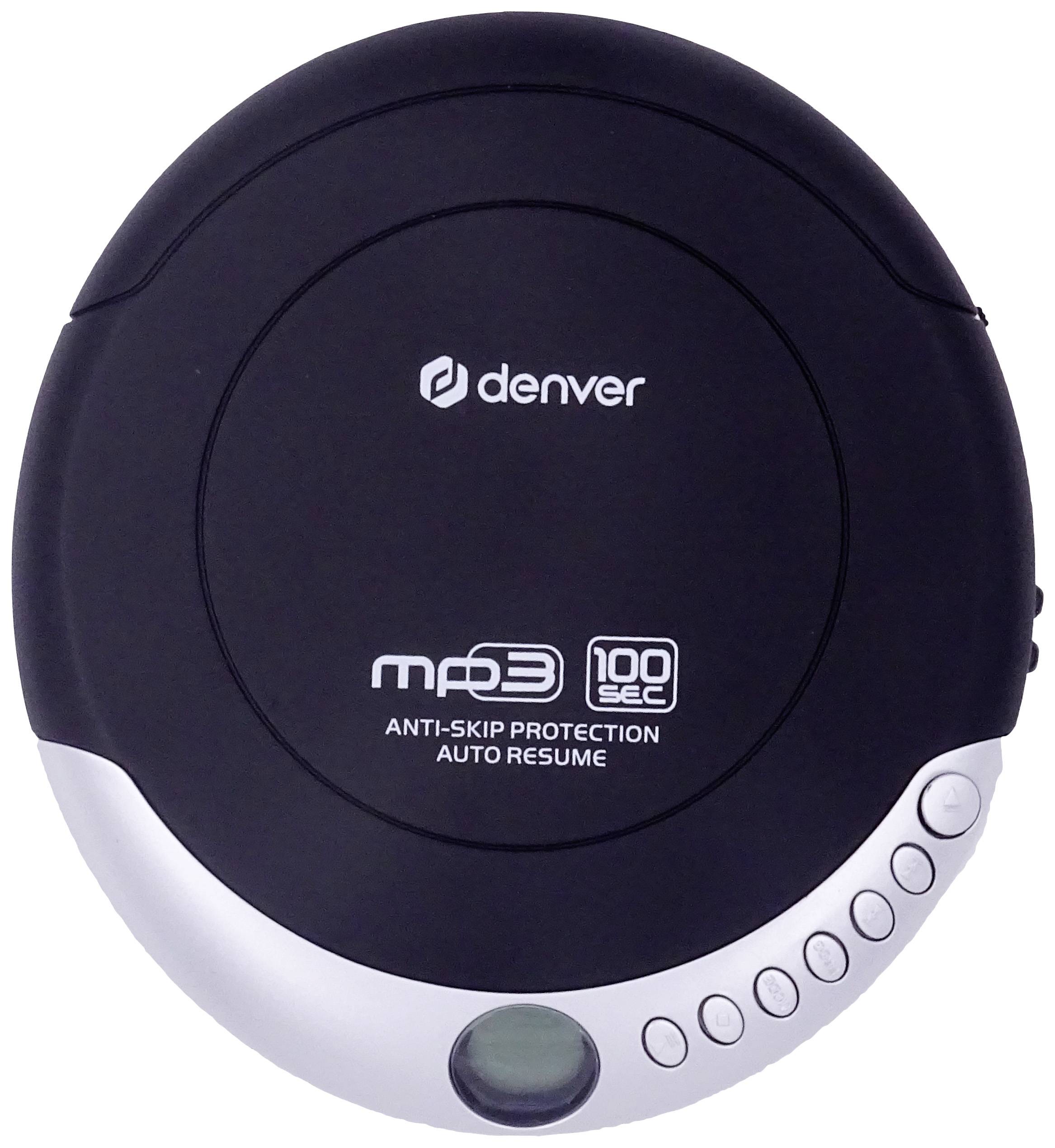Denver DMP-391 Tragbarer CD-Player CD, CD-R, CD-RW, MP3 Schwarz