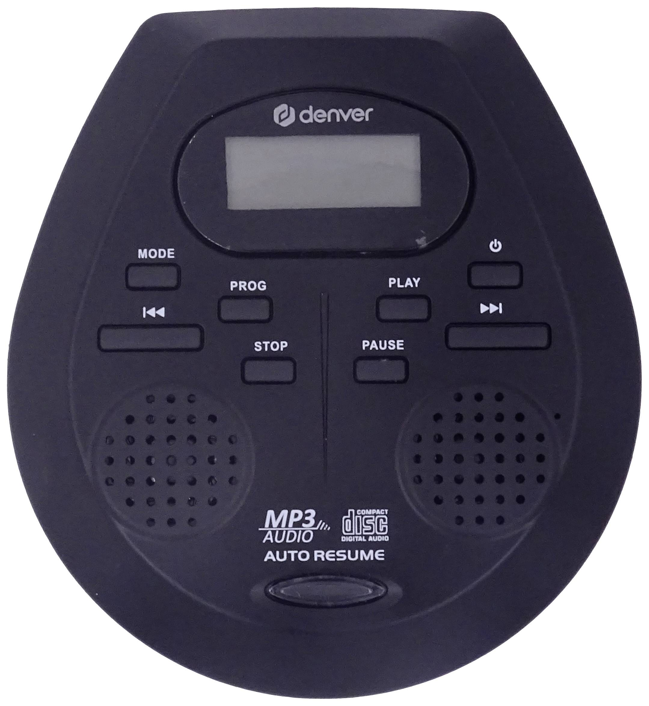 Denver DMP-395B Tragbarer CD-Player CD, CD-R, CD-RW, MP3 Inkl. Lautsprecherbox Schwarz
