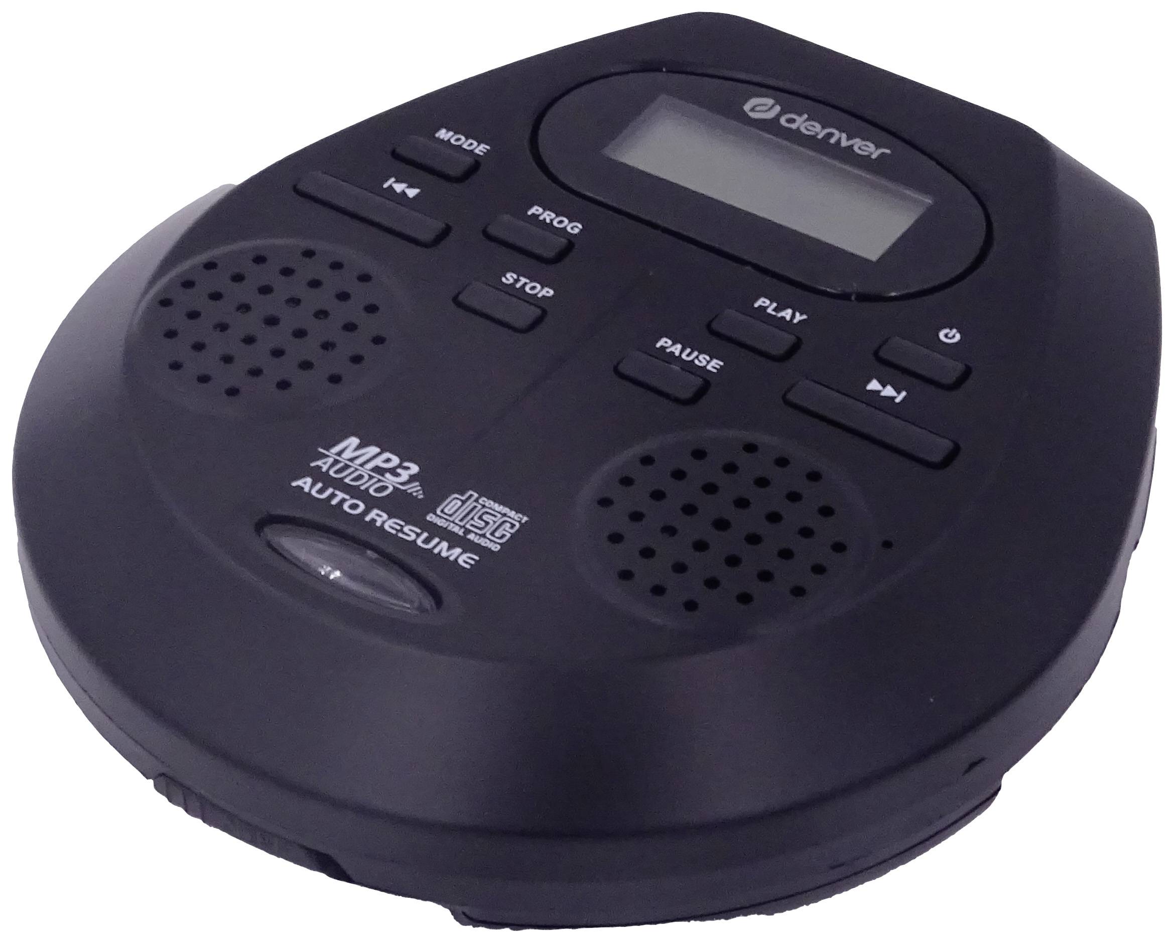 Denver DMP-395B Tragbarer CD-Player CD, CD-R, CD-RW, MP3 Inkl. Lautsprecherbox Schwarz