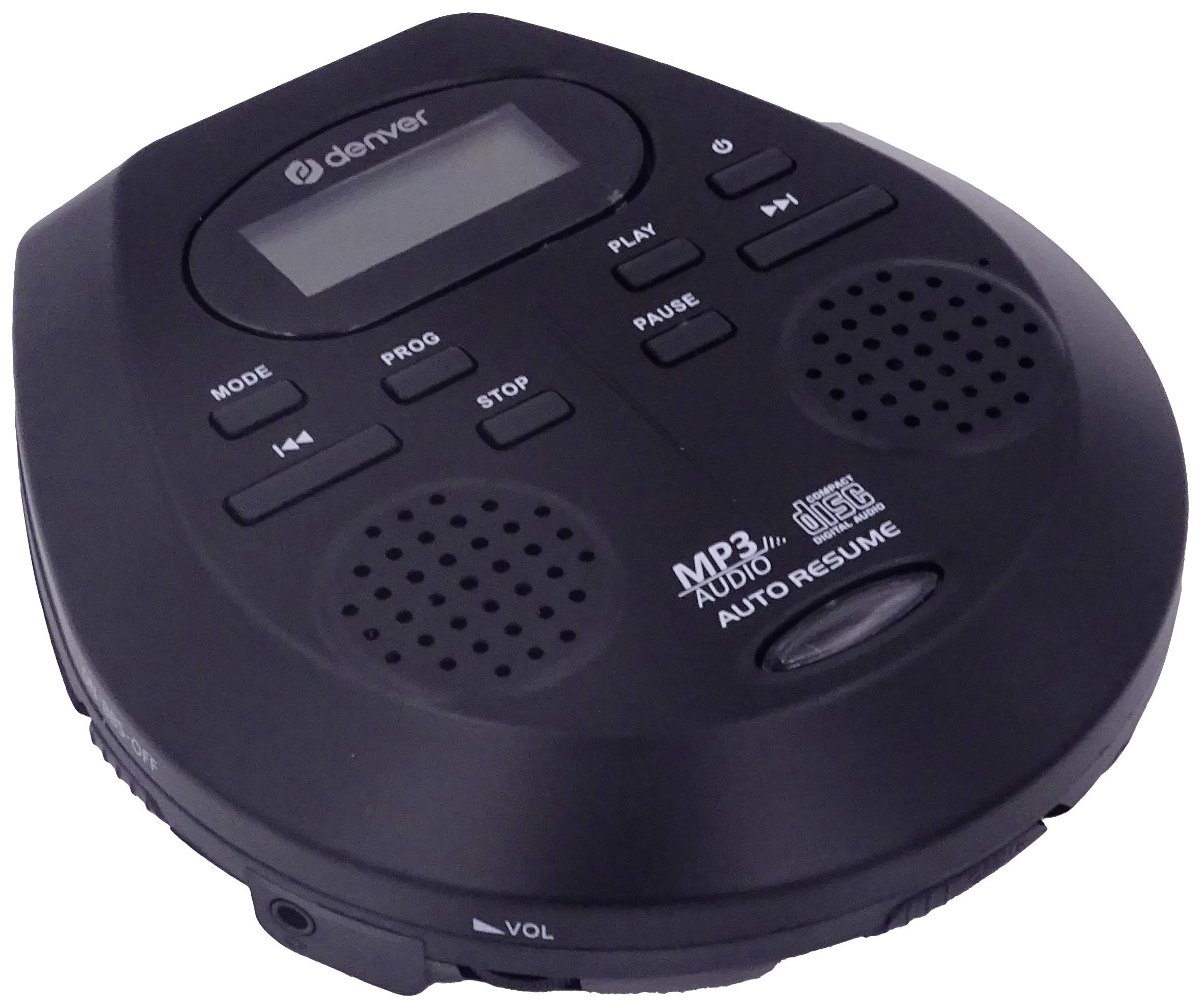 Denver DMP-395B Tragbarer CD-Player CD, CD-R, CD-RW, MP3 Inkl. Lautsprecherbox Schwarz