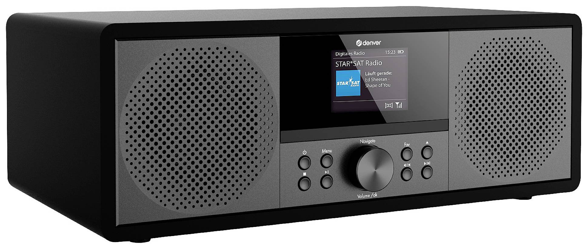 Denver MIR-270B Internet CD-Radio Internet, DAB+, UKW AUX, Bluetooth®, CD, USB, WLAN, Internetradio