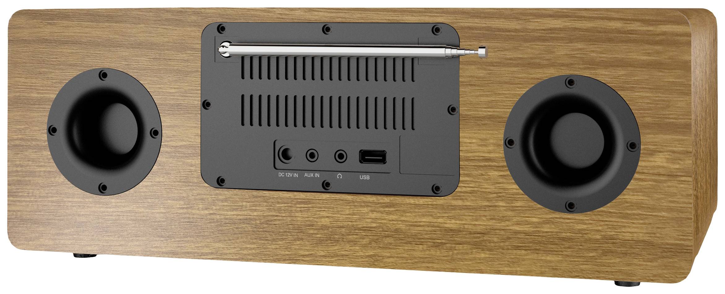 Denver MIR-270DW Internet CD-Radio Internet, DAB+, UKW AUX, Bluetooth®, CD, USB, WLAN, Internetradio Holz (dunkel)