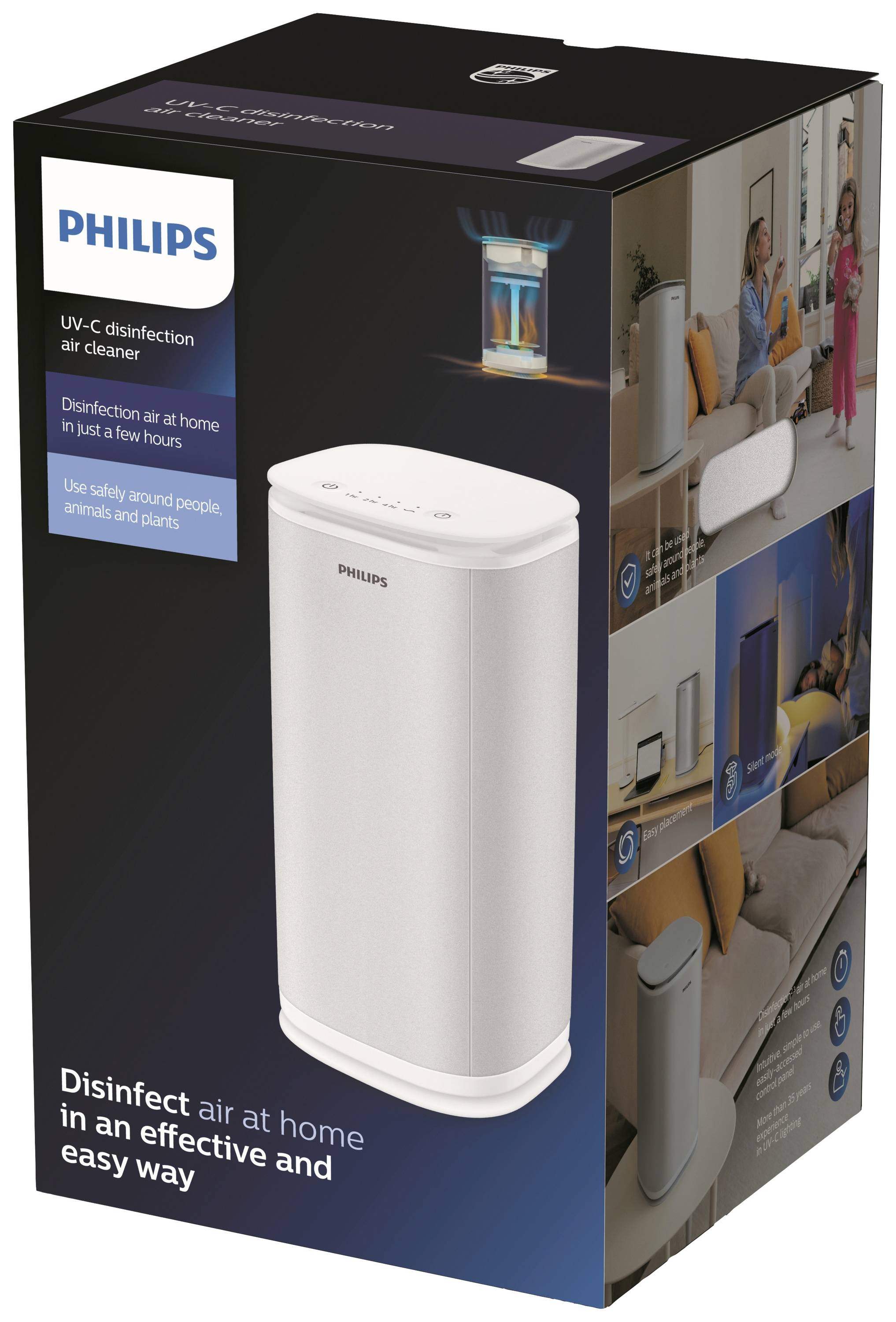 Philips 929003132401 UVC Luftreiniger 25 m² 35 W Weiß