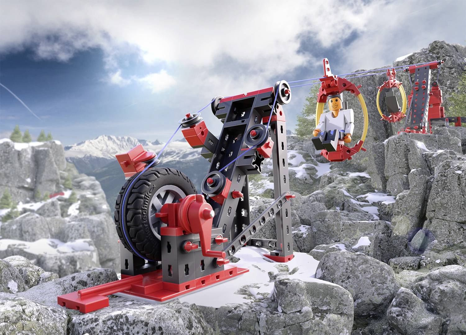 Fischertechnik 564068 Seilbahn Bausatz ab 7 Jahre