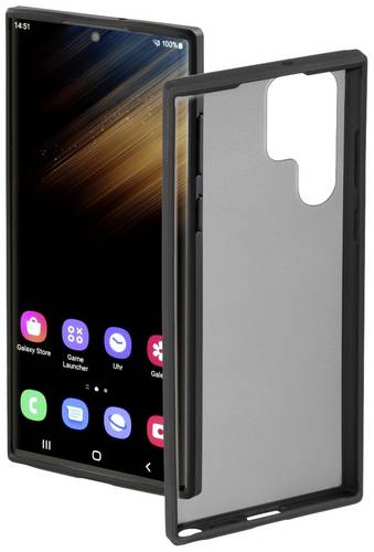 Hama Invisible Backcover Samsung Galaxy S22 Ultra Schwarz