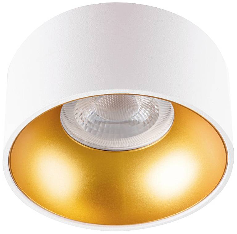 Kanlux 27576 Riti Deckenleuchte GU10, Par 16 Gold (matt), Weiß (matt)