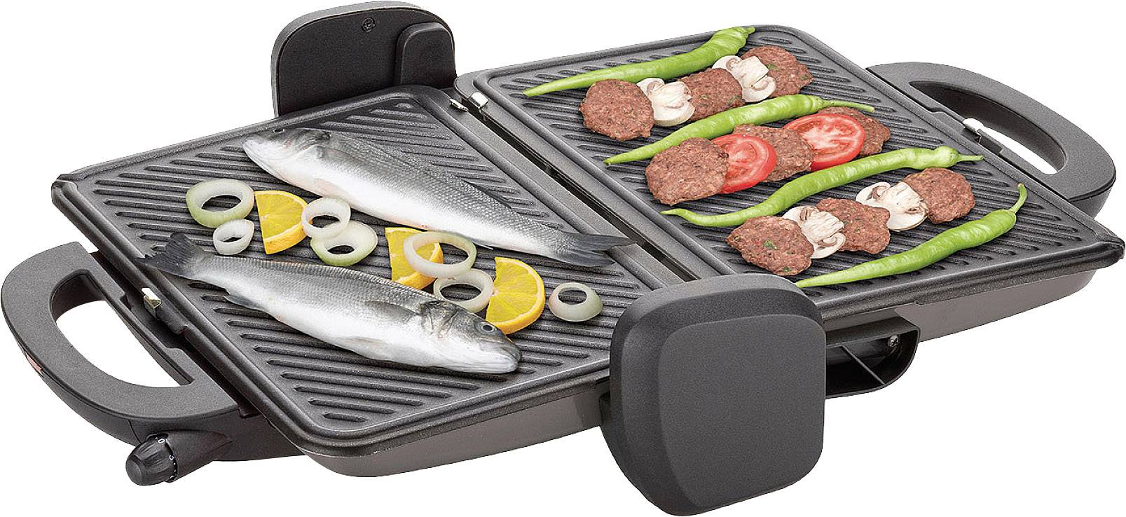 Arzum AR2037 Sandwichmaker Antihaftbeschichtung Grau