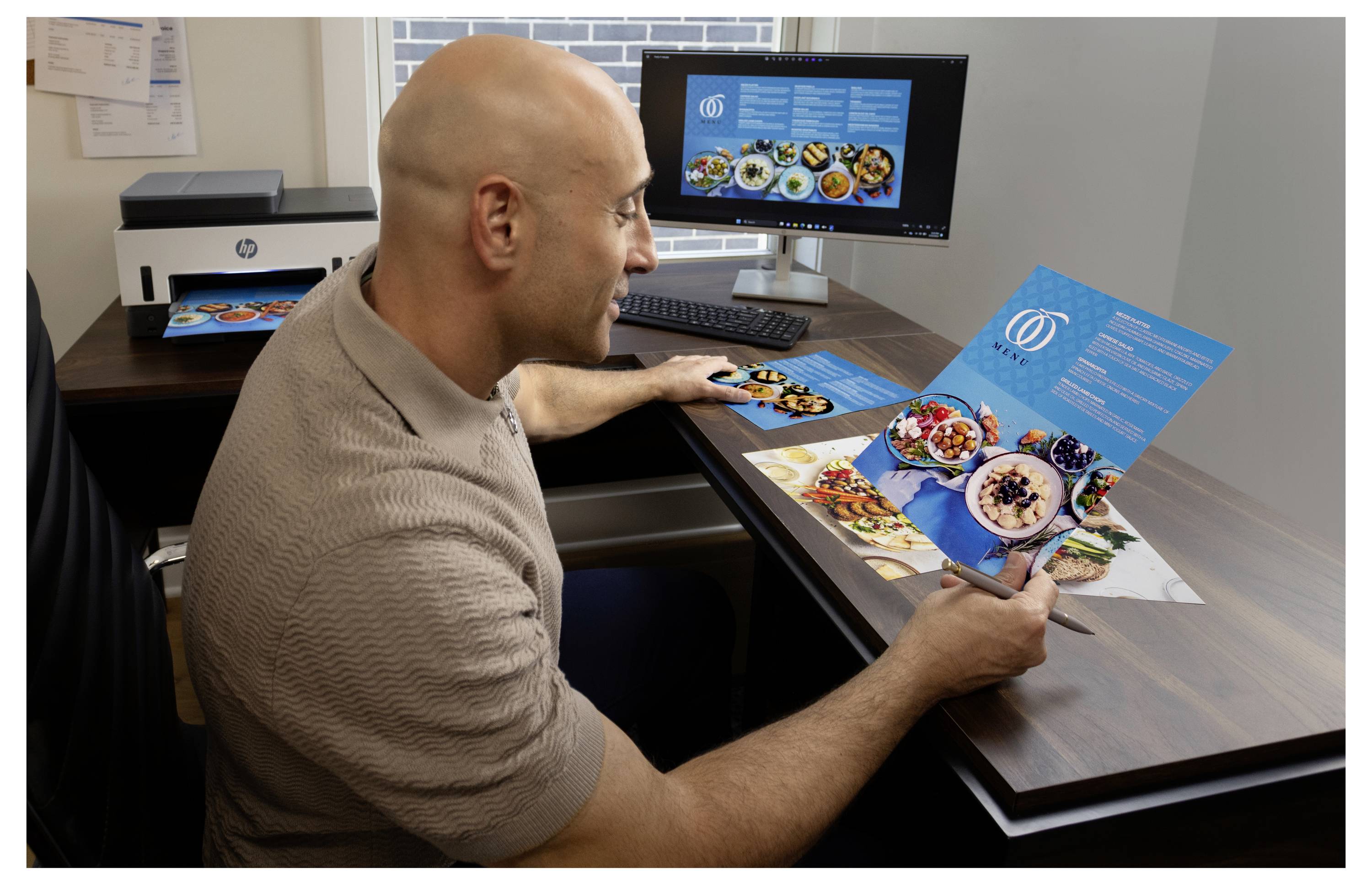 HP Smart Tank 7605 All-in-One Multifunktionsdrucker Tintenstrahl Farbe A4 Drucker, Scanner, Kopierer, Fax Tintentank-System, Duplex, WLAN, LAN, ADF