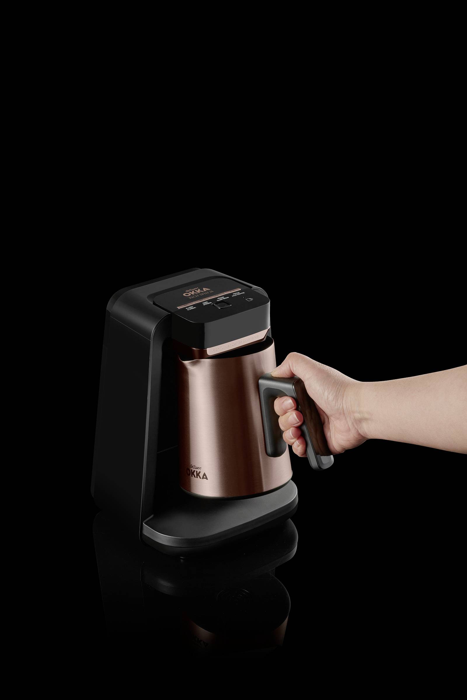 arzum OK0012-R Mokka-Kaffeemaschine Kupfer, Schwarz Fassungsvermögen Tassen=5