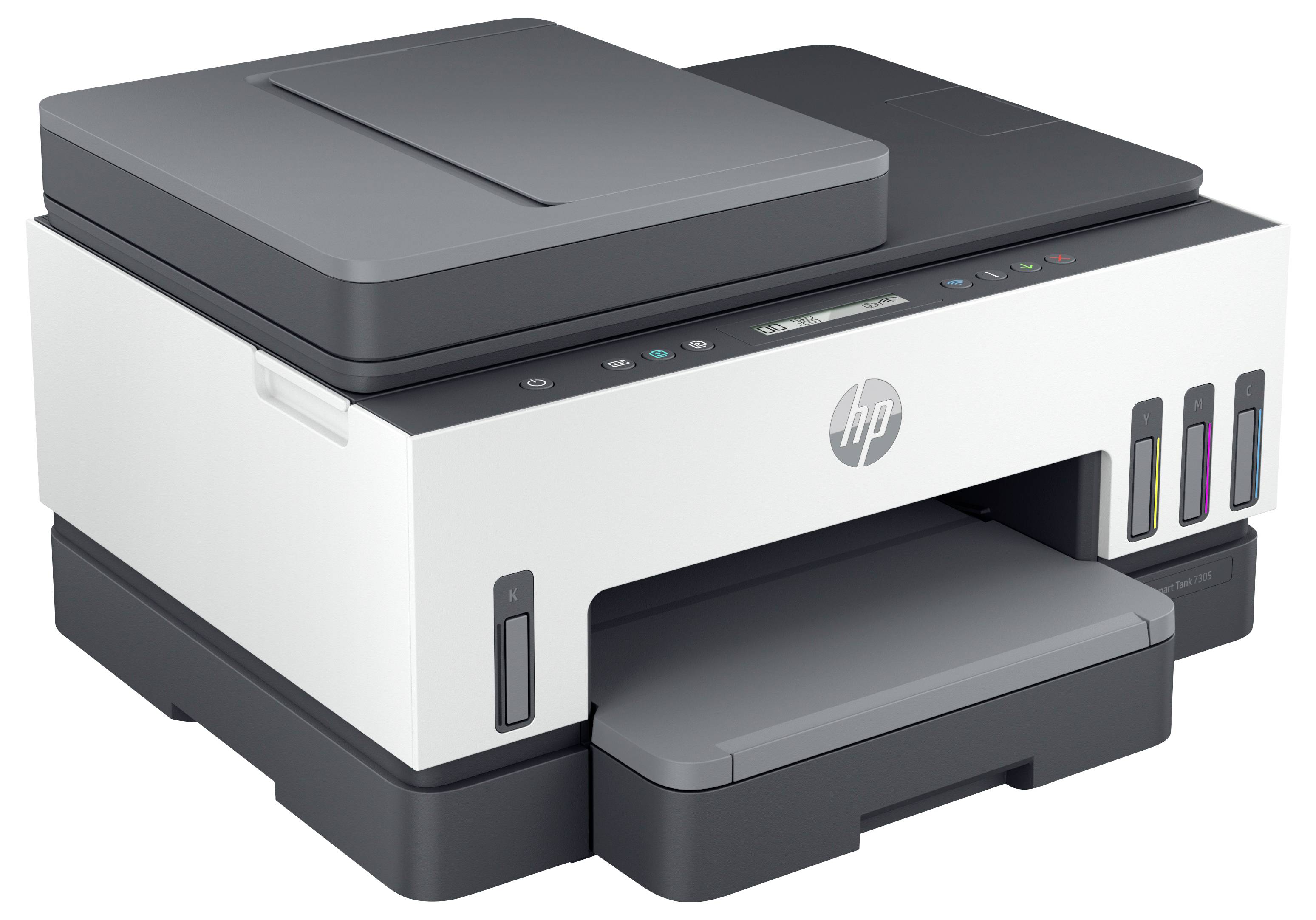 HP Smart Tank 7305 All-in-One Multifunktionsdrucker Tintenstrahl Farbe A4 Drucker, Scanner, Kopierer Tintentank-System, Duplex, WLAN, LAN, ADF