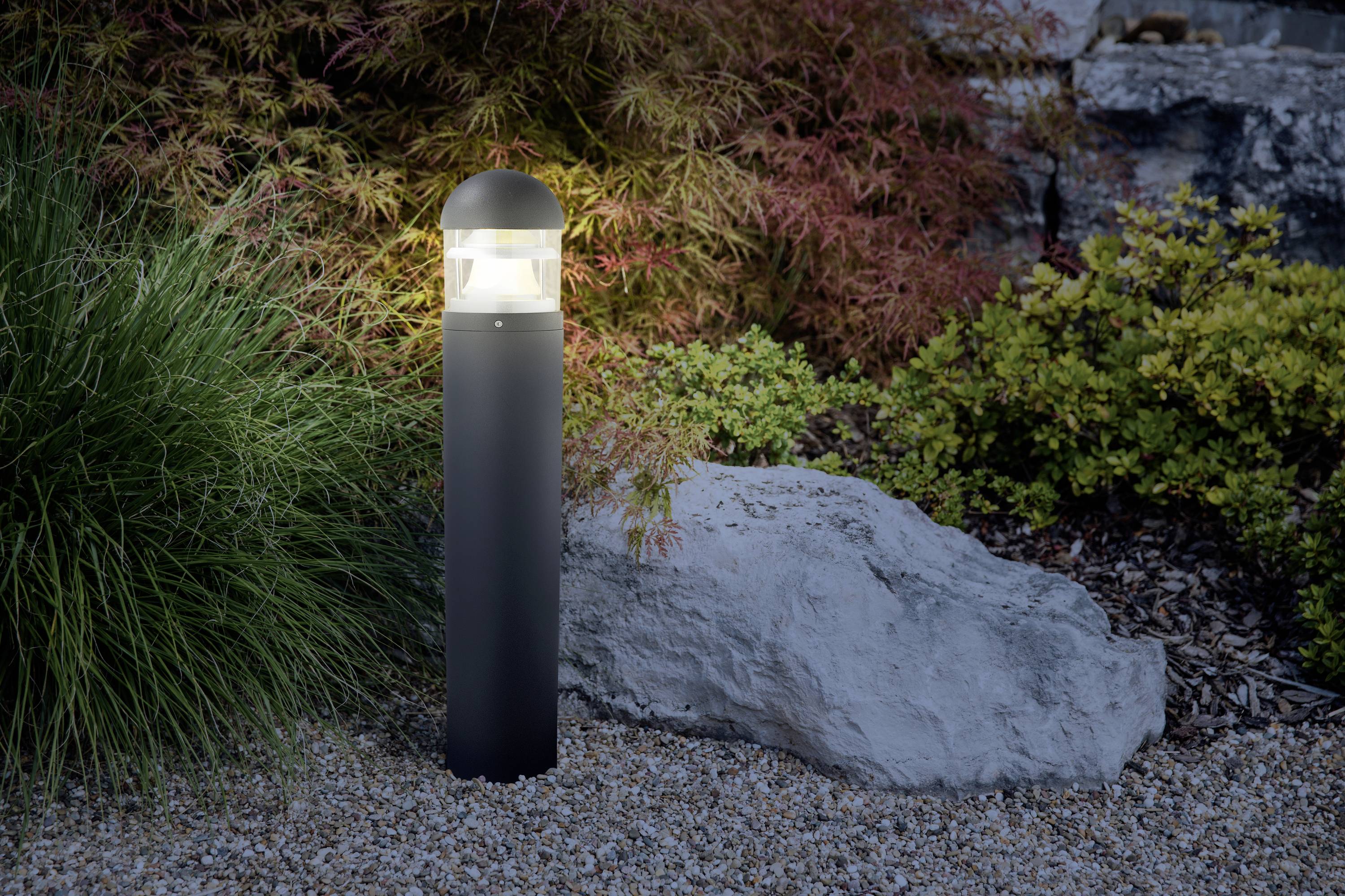Heitronic 501223 Maris Außenstandleuchte E27 Anthrazit