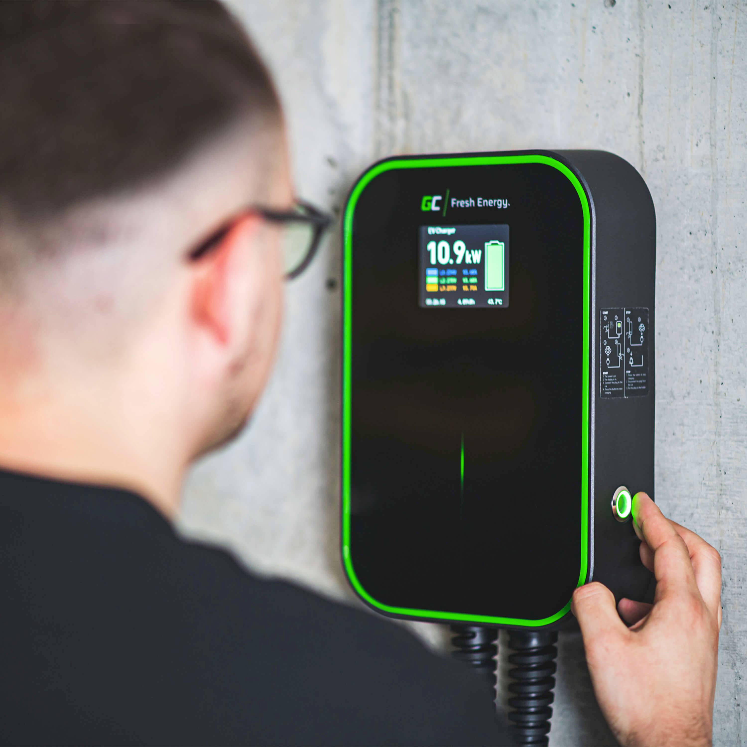 Green Cell EV PowerBox Wallbox Typ 2 32A Anzahl Anschlüsse 1 22kW