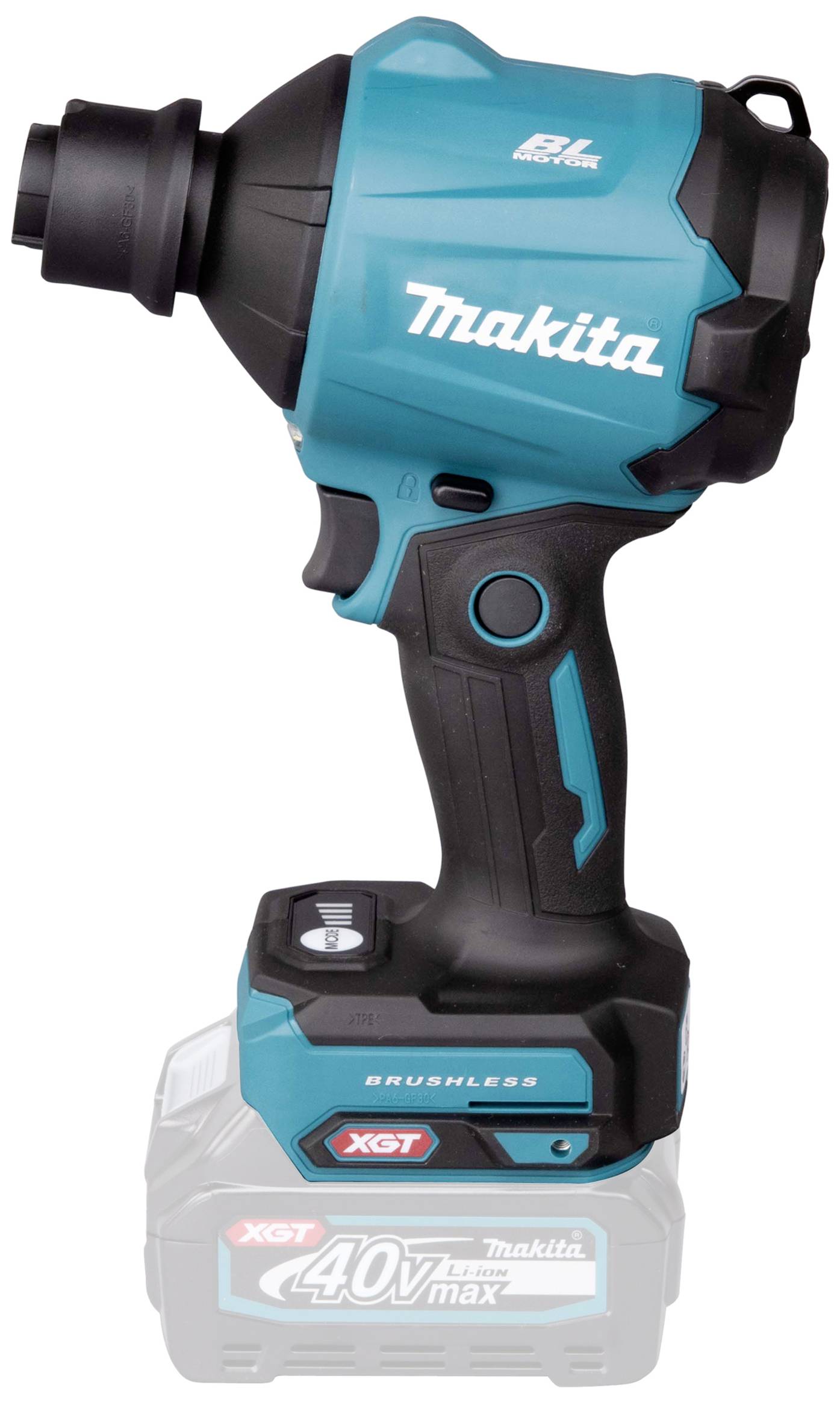 Makita AS001GZ Akku-Gebläse Luftdurchsatz 1.1 m³/min Luftgeschwindigkeit 200 m/s Li-Ion 40 V ohne Akku, ohne Ladegerät
