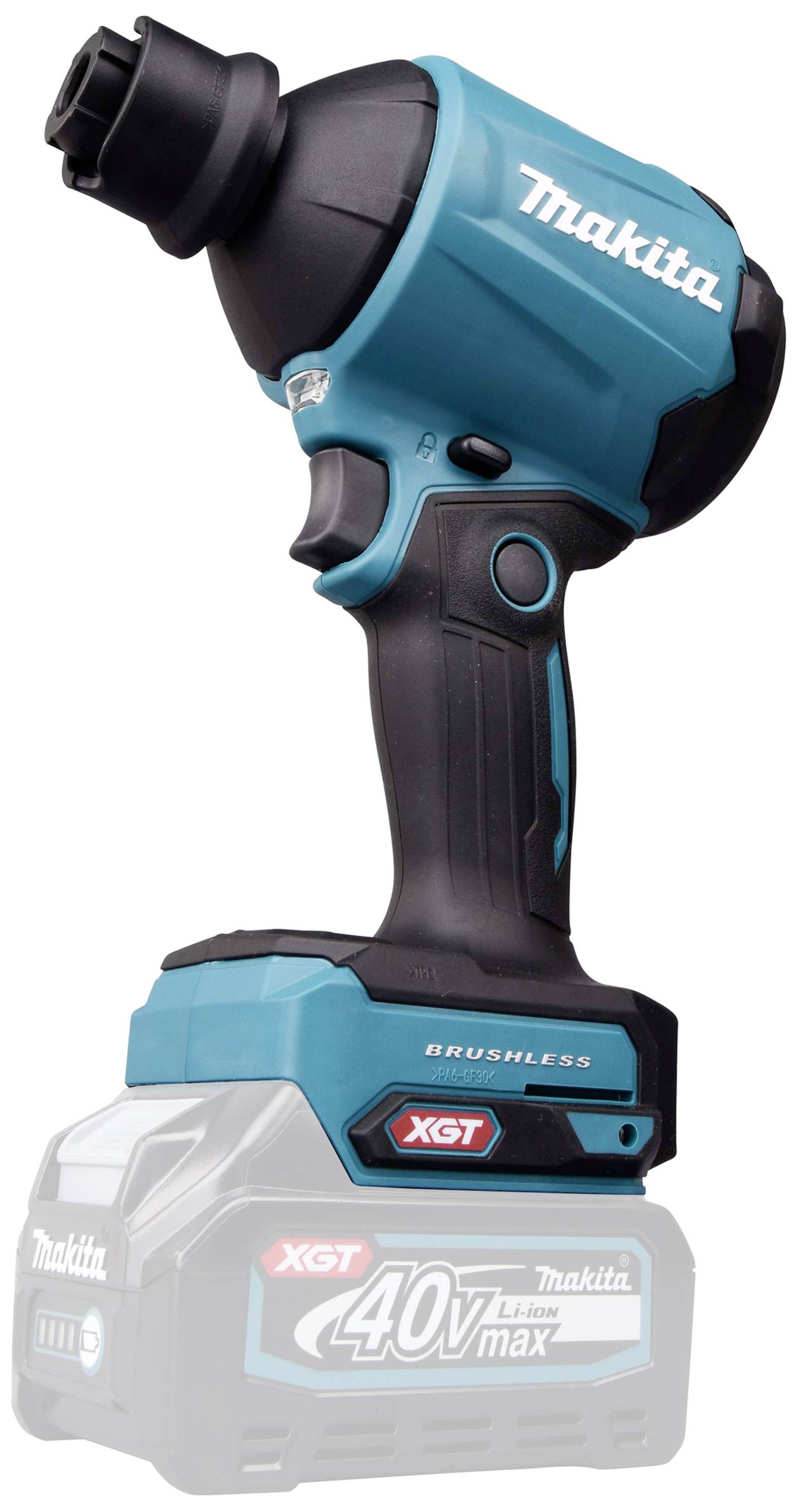 Makita AS001GZ Akku-Gebläse Luftdurchsatz 1.1 m³/min Luftgeschwindigkeit 200 m/s Li-Ion 40 V ohne Akku, ohne Ladegerät