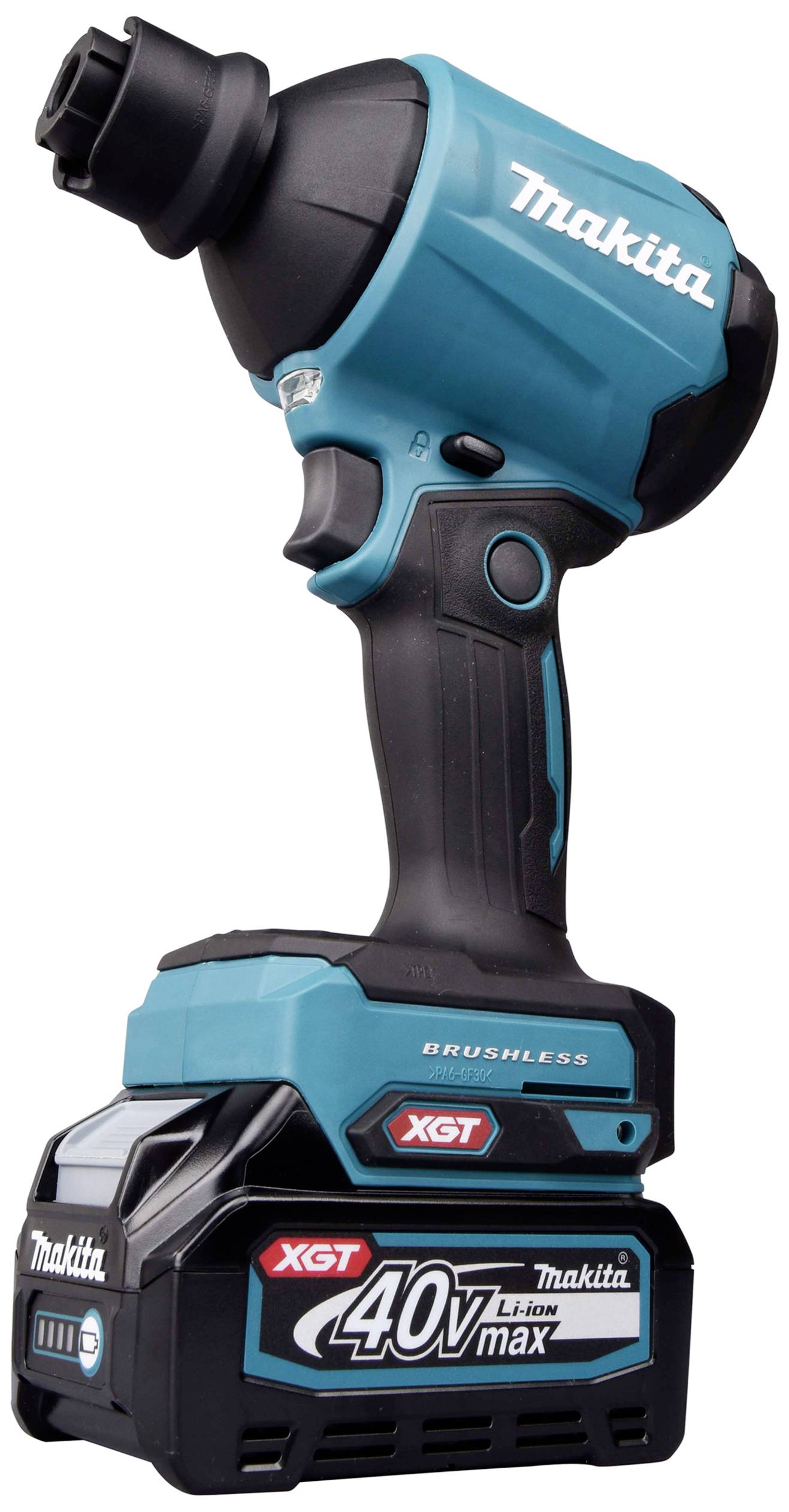 Makita AS001GA102 Akku-Gebläse Luftdurchsatz 1.1 m³/min Luftgeschwindigkeit 200 m/s Li-Ion 40V 2.0Ah inkl. Akku, inkl. Ladegerät