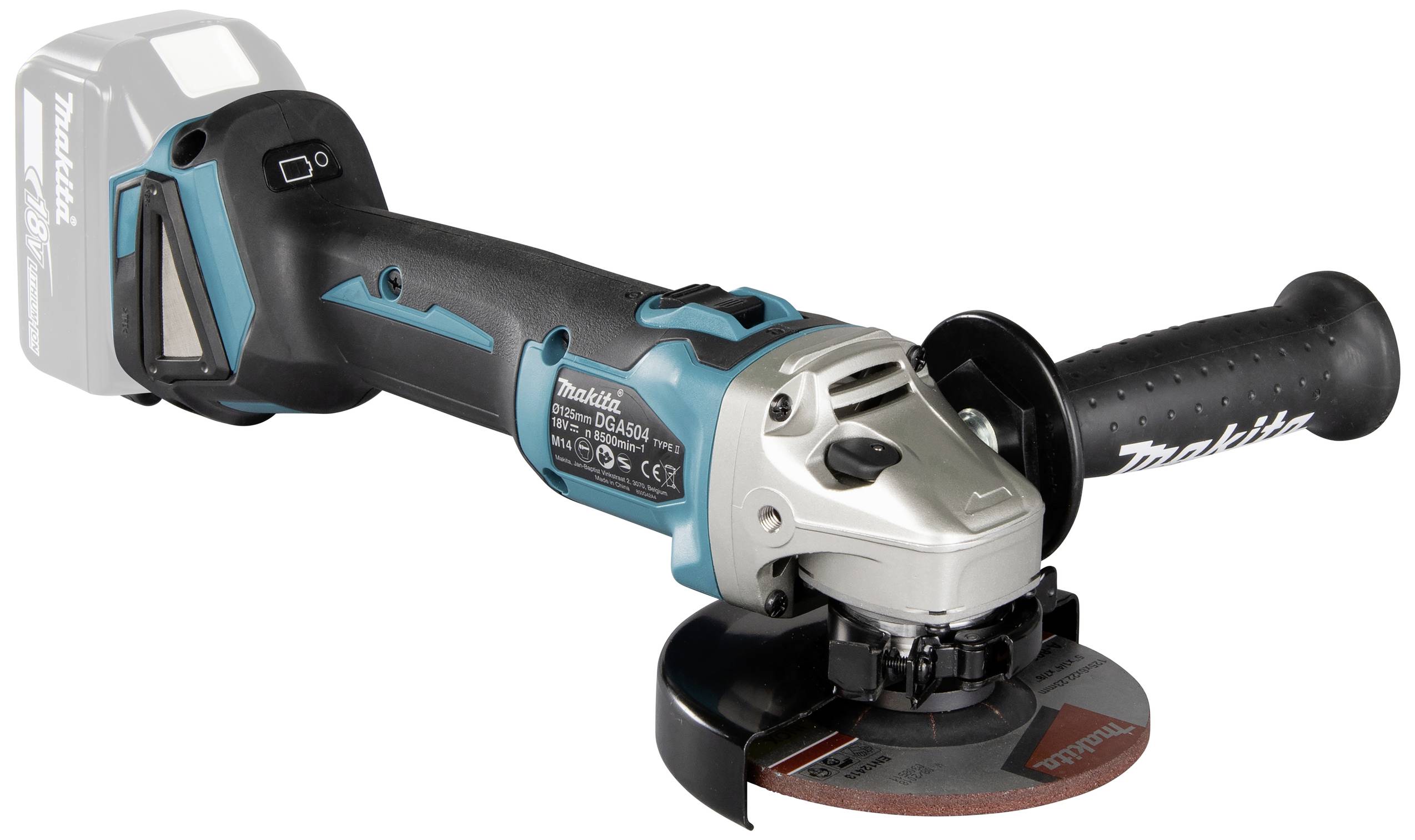 Makita DGA504Z Akku-Winkelschleifer 125 mm ohne Akku 18 V