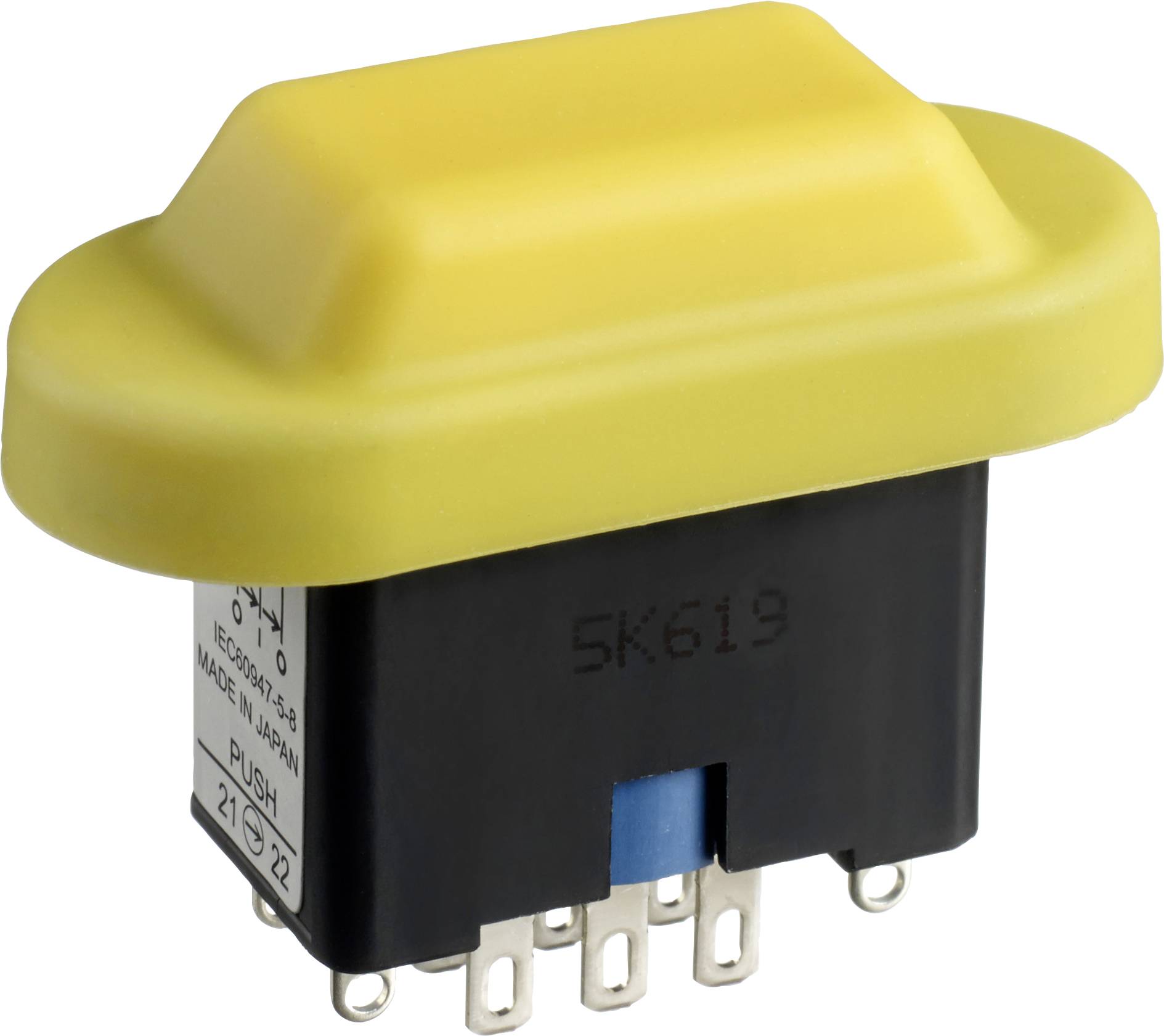 Idec HE6B-M211Y HE6B-M211Y Wippschalter 125 V/AC, 30 V/DC 3A 1 x Ein/Aus/Ein rastend (L x B) 54mm x 25mm IP40 (Front) 1St.