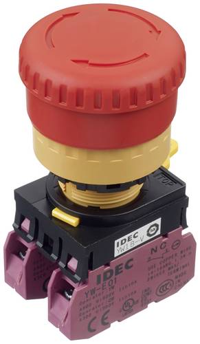 Idec YW1B-V4E02R Not-Aus-Schalter 250 V 3 A 2 Öffner IP65 1 St.