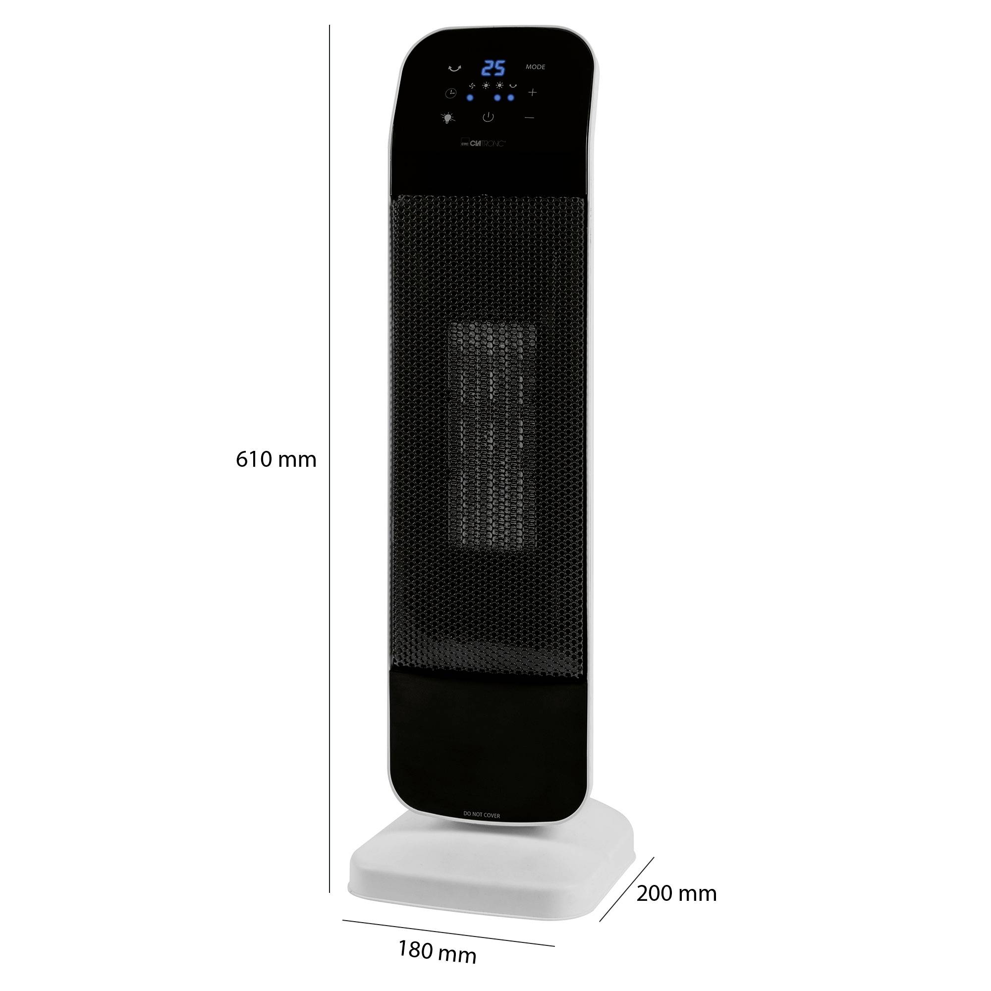 Clatronic 263955 Keramik-Heizlüfter HL 3763 Schwarz