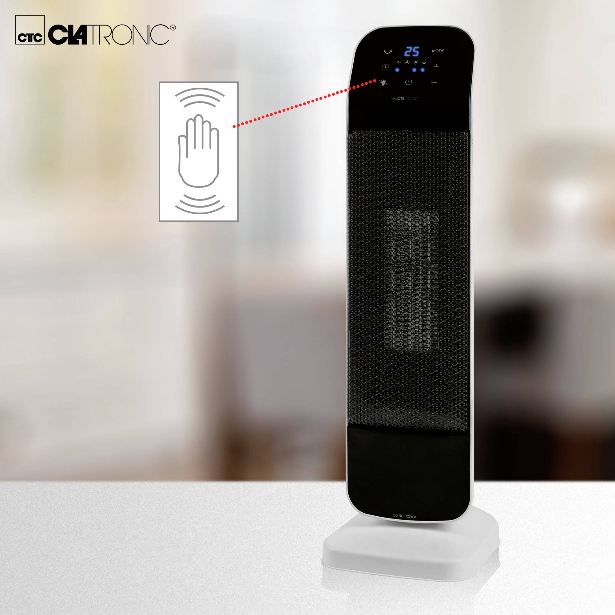 Clatronic 263955 Keramik-Heizlüfter HL 3763 Schwarz