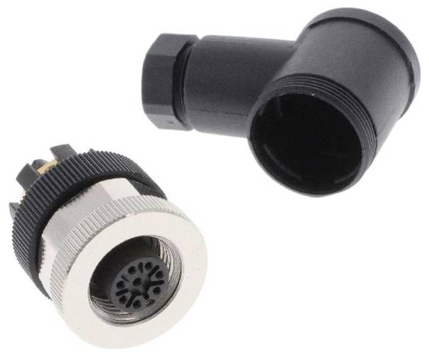 Ein Metallstecker mit Gewinde an beiden Enden, kompatibel mit verschiedenen elektronischen und industriellen Anwendungen.