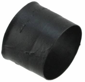 Ein schwarzes Kunststoff- oder Gummizylinderobject, möglicherweise eine Kappe oder Manschette, ohne weitere Unterscheidungsmerkmale oder Markierungen.