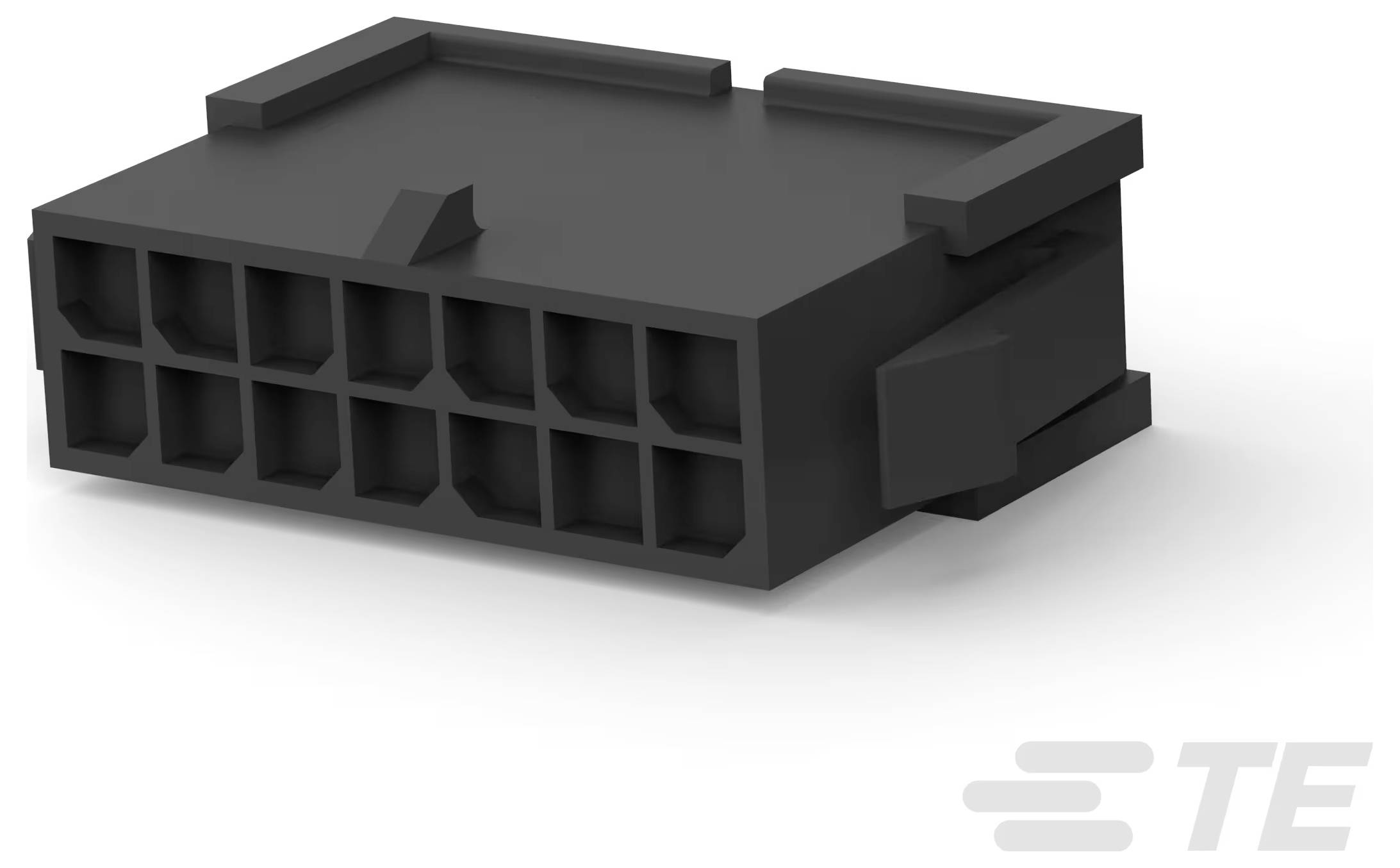 Ein weißer, doppelreihiger Elektrostecker mit mehreren Steckplätzen, der zum Sichern oder Verbinden von Elektrokabeln verwendet wird.