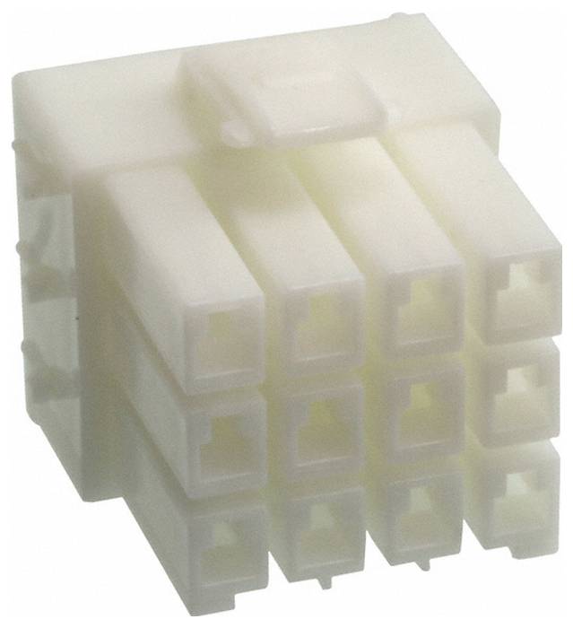 „Ein 24-poliger ATX-Stromstecker, typischerweise auf Computer-Motherboards verwendet, zeigt die Anordnung der Öffnungen für Stiftverbindungen.