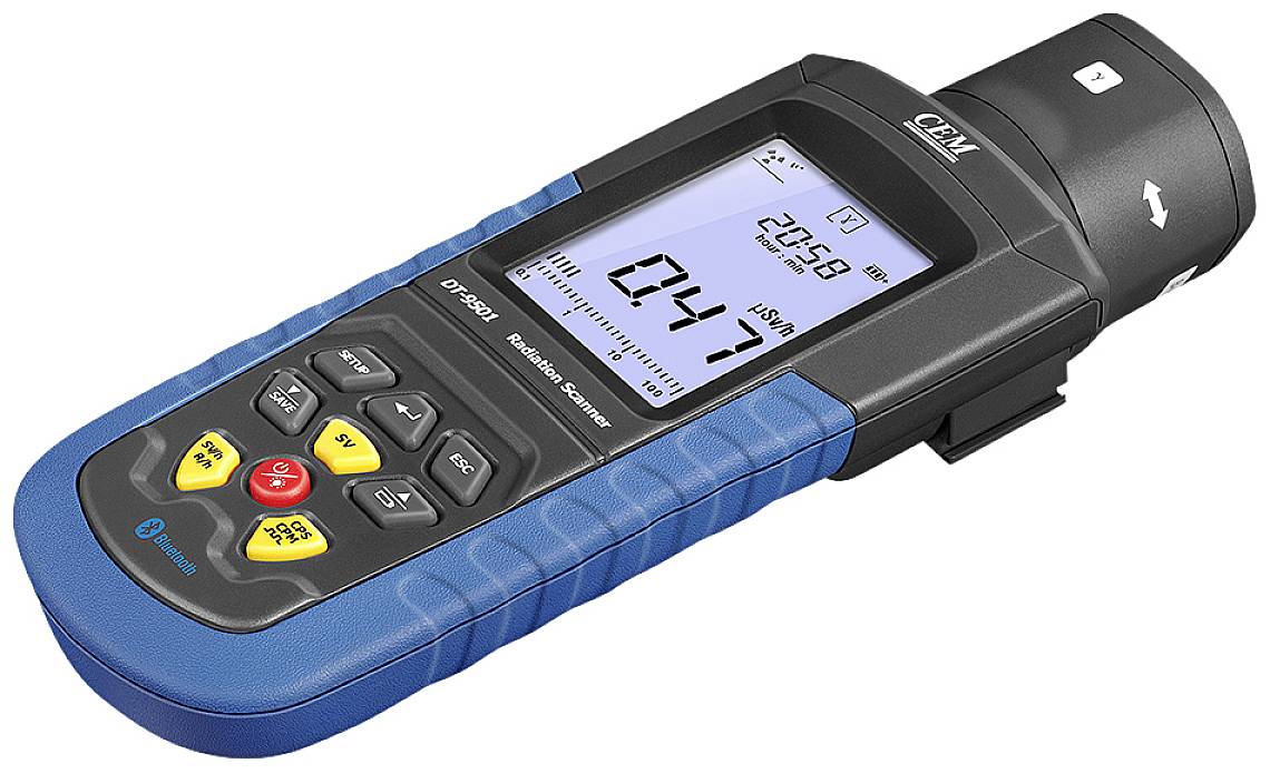 DT-9501 Geigerzähler Strahlung: Alpha, Beta, Gamma, Röntgen akustischer Warnton, inkl. Auswertungssoftware, Datenlogger