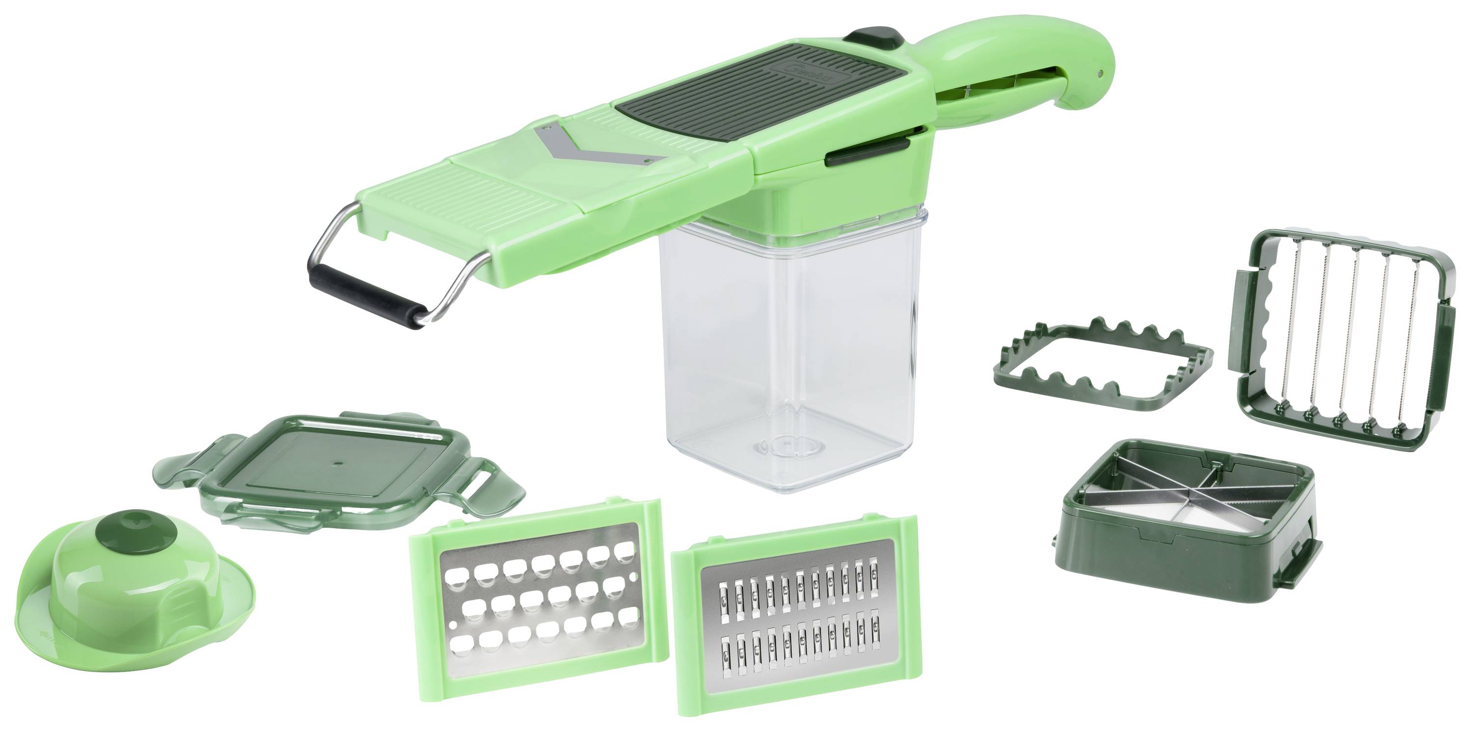 Nicer Dicer 34267 Quick Professional, Set 12-tlg., grün