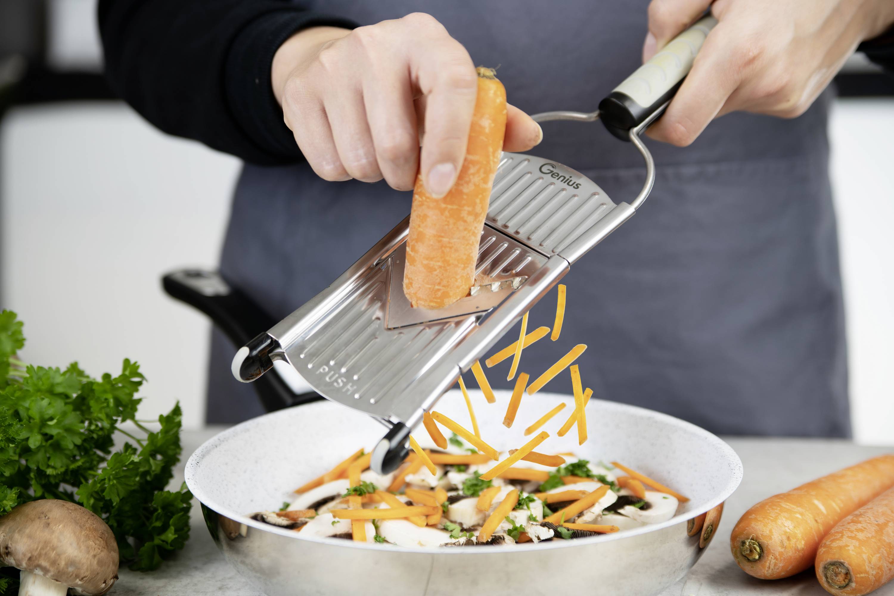 Nicer Dicer 34224 Speed, Set 9-tlg., grau-schwarz