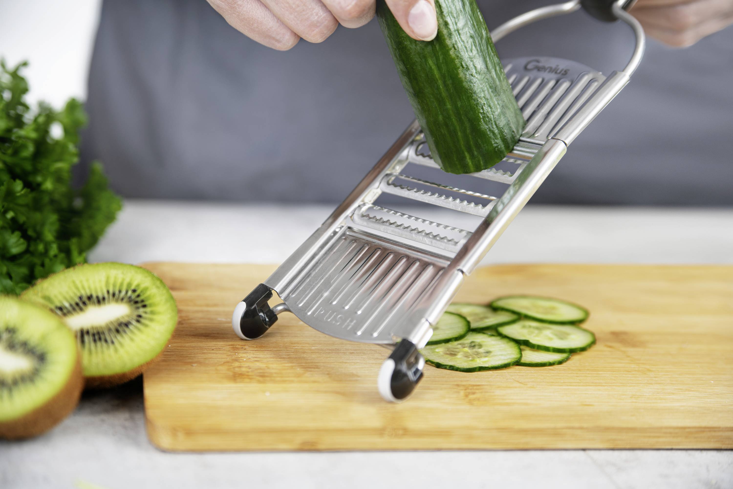 Nicer Dicer 34224 Speed, Set 9-tlg., grau-schwarz