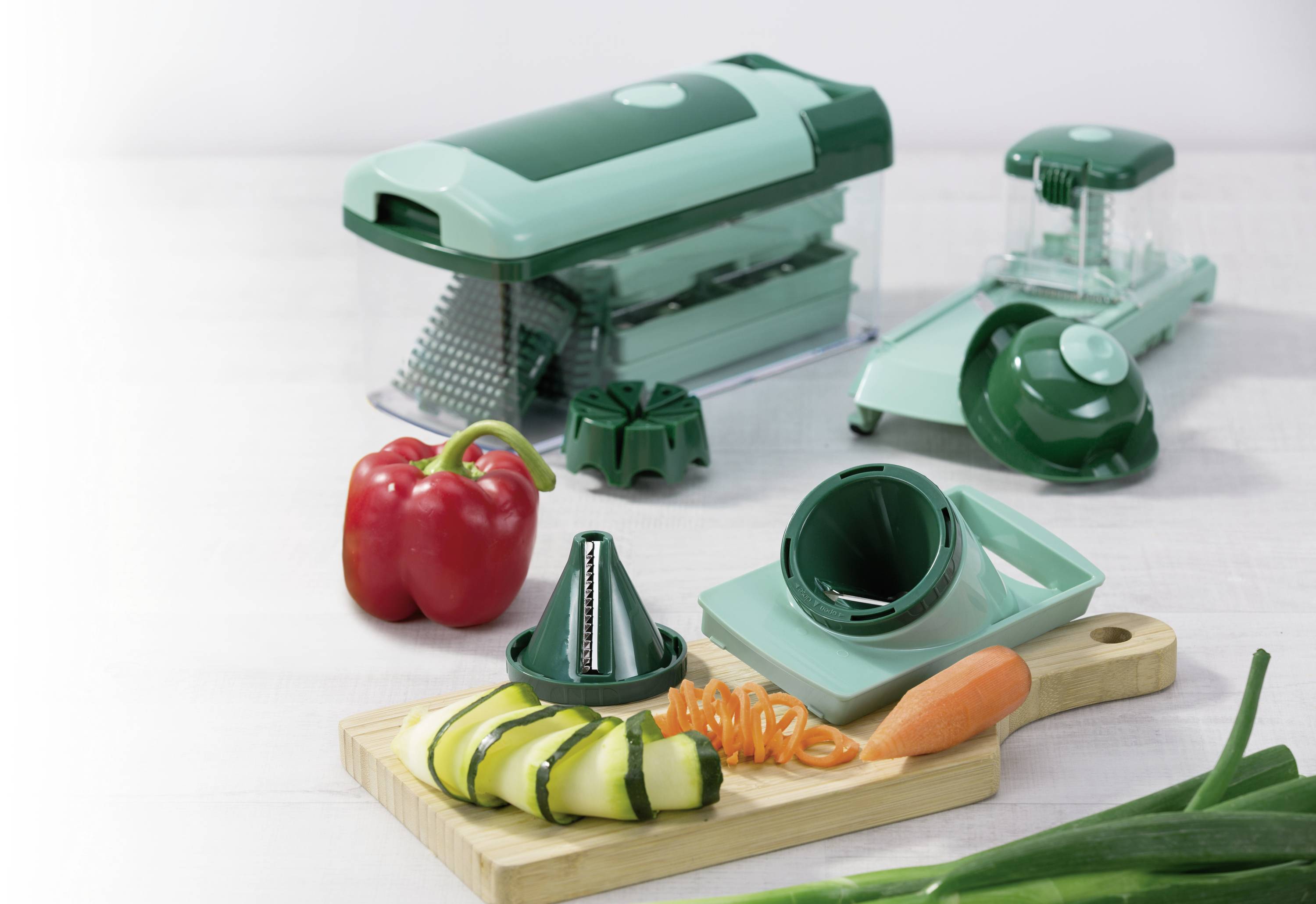 Nicer Dicer 33796 Fusion Julietti, Set 16-tlg., mintgrün