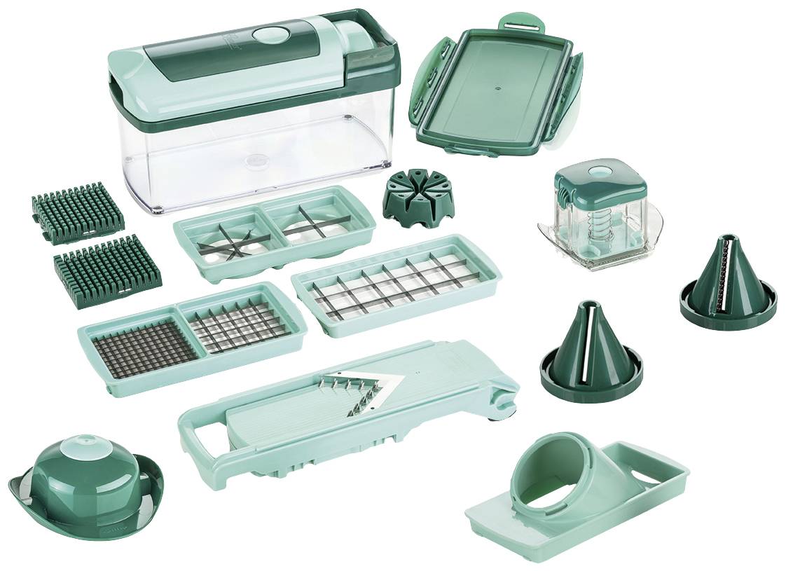 Nicer Dicer 33796 Fusion Julietti, Set 16-tlg., mintgrün