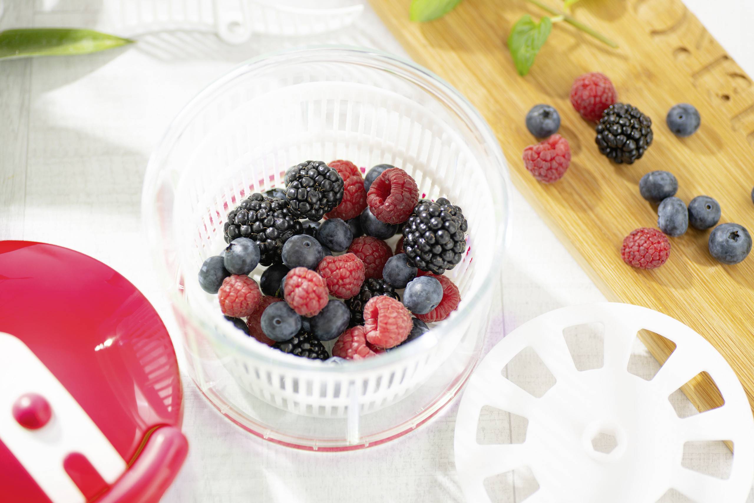 Nicer Dicer 29188 Twist, Set 9-tlg., rot