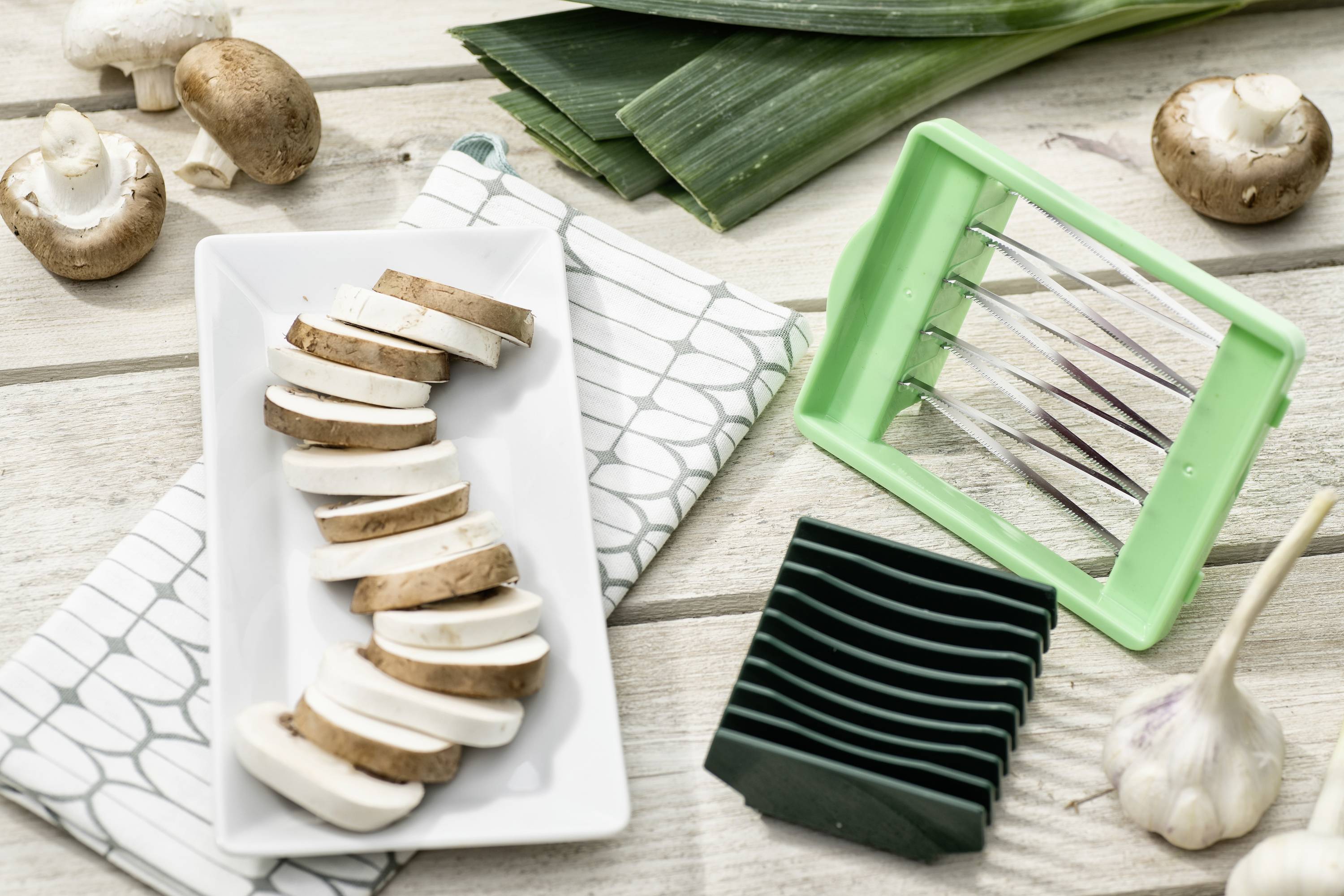 Nicer Dicer 27061 Chef, Set 15-tlg., grün