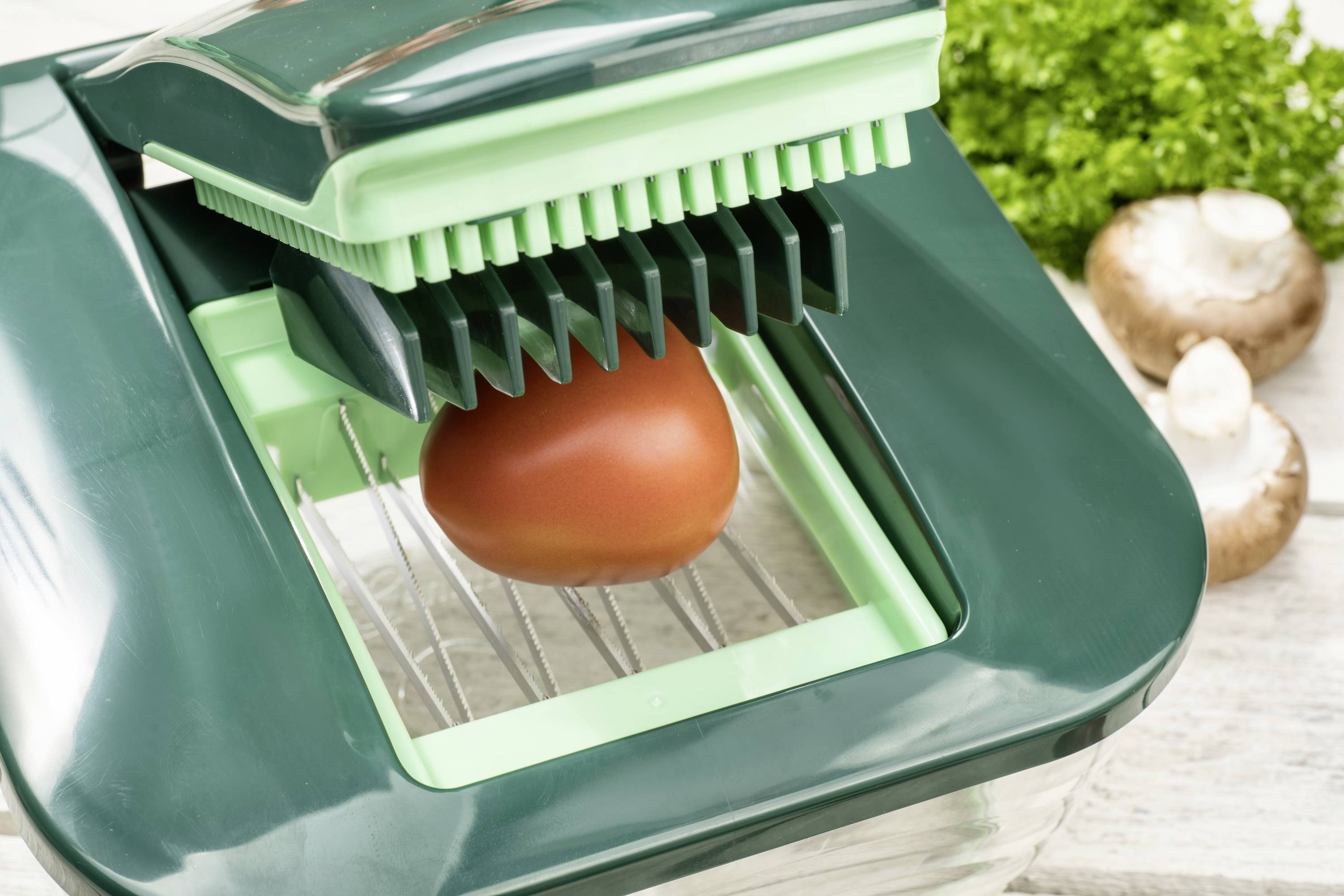 Nicer Dicer 27061 Chef, Set 15-tlg., grün