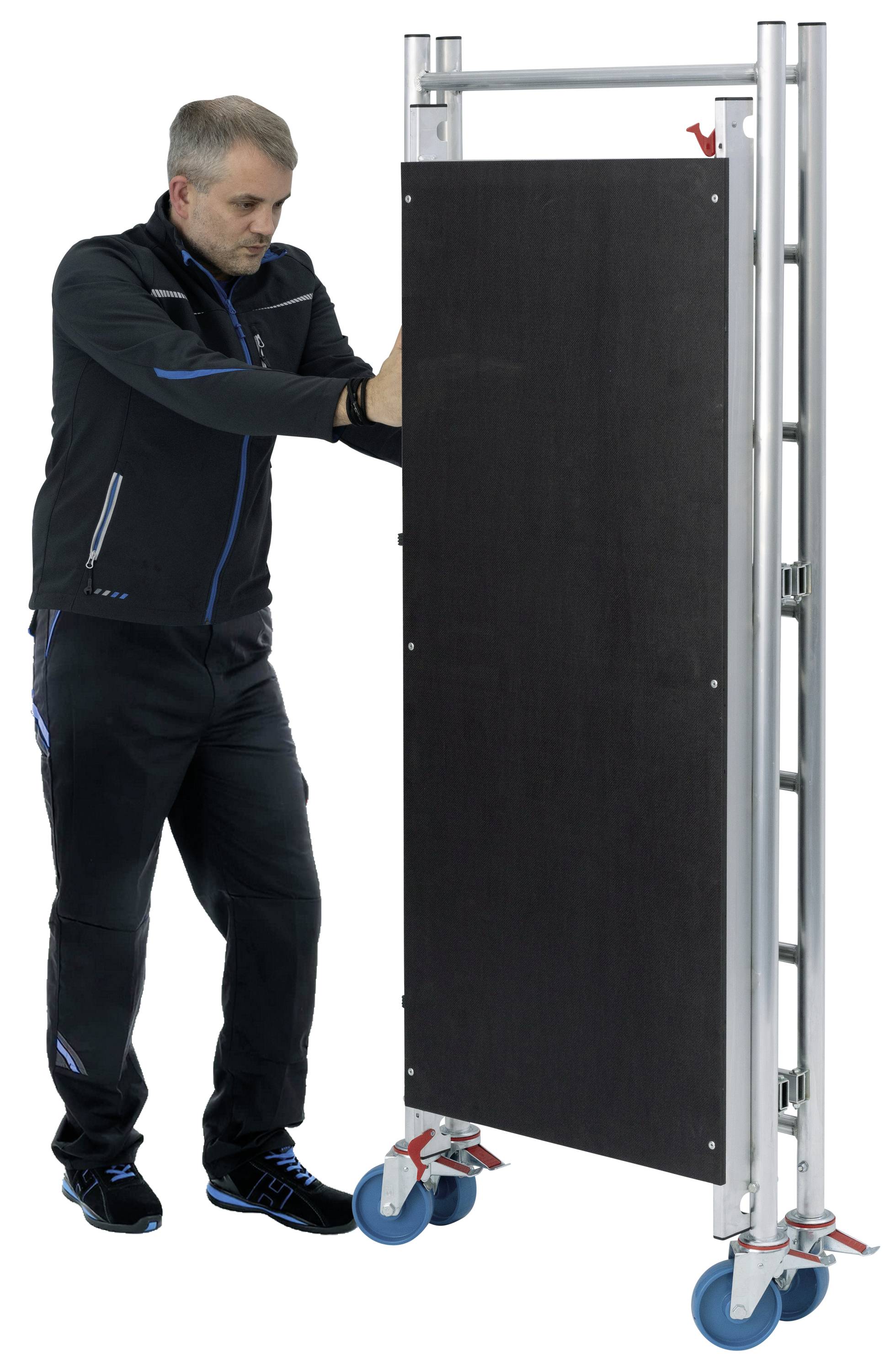 Krause 710734 FaltGerüst Montagegerüst Arbeitshöhe (max.): 2.90m Silber 30kg