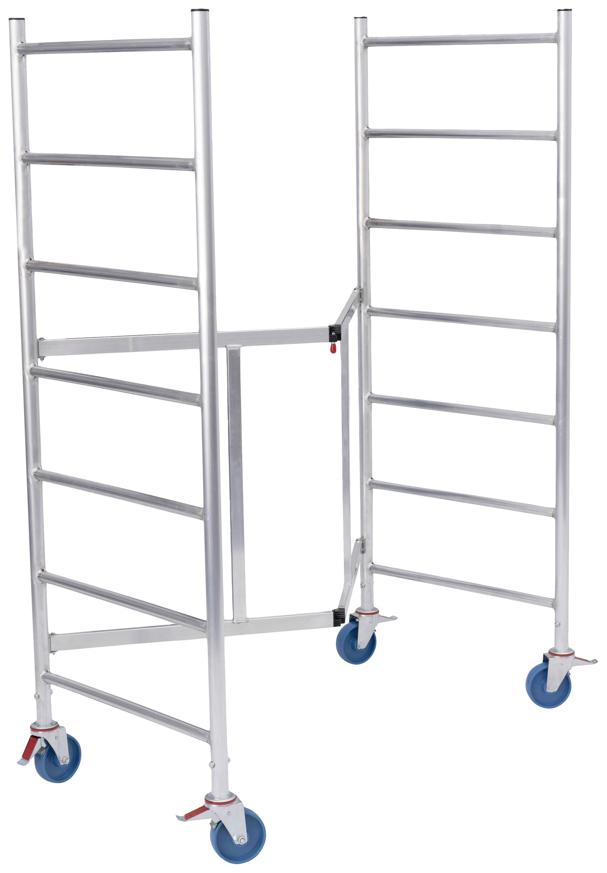 Krause 710734 FaltGerüst Montagegerüst Arbeitshöhe (max.): 2.90m Silber 30kg