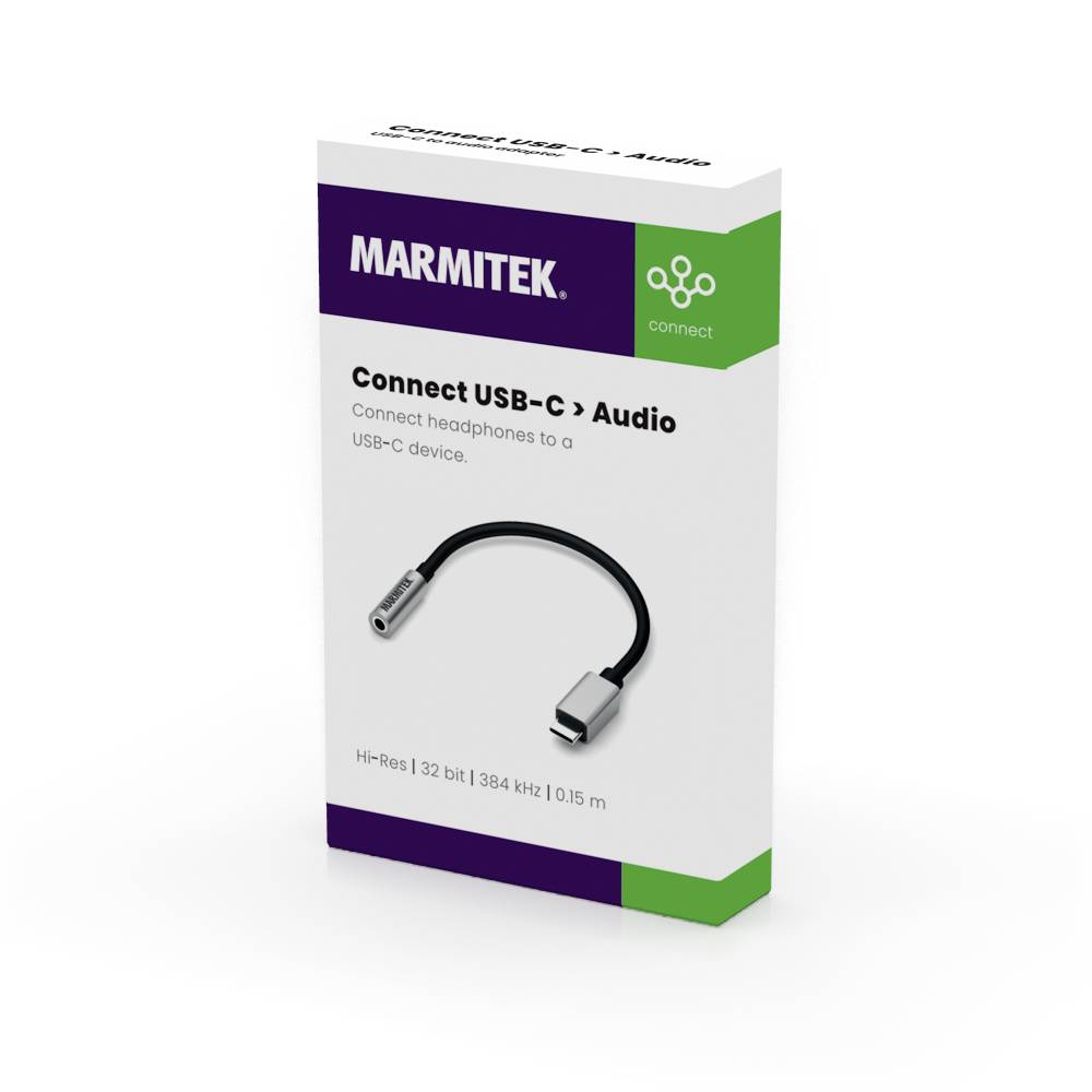 Marmitek Audio Adapter [1x USB-C® - 1x Klinkenbuchse 3.5 mm] USB-C / Audio 3,5 mm Adapter 0.15 m