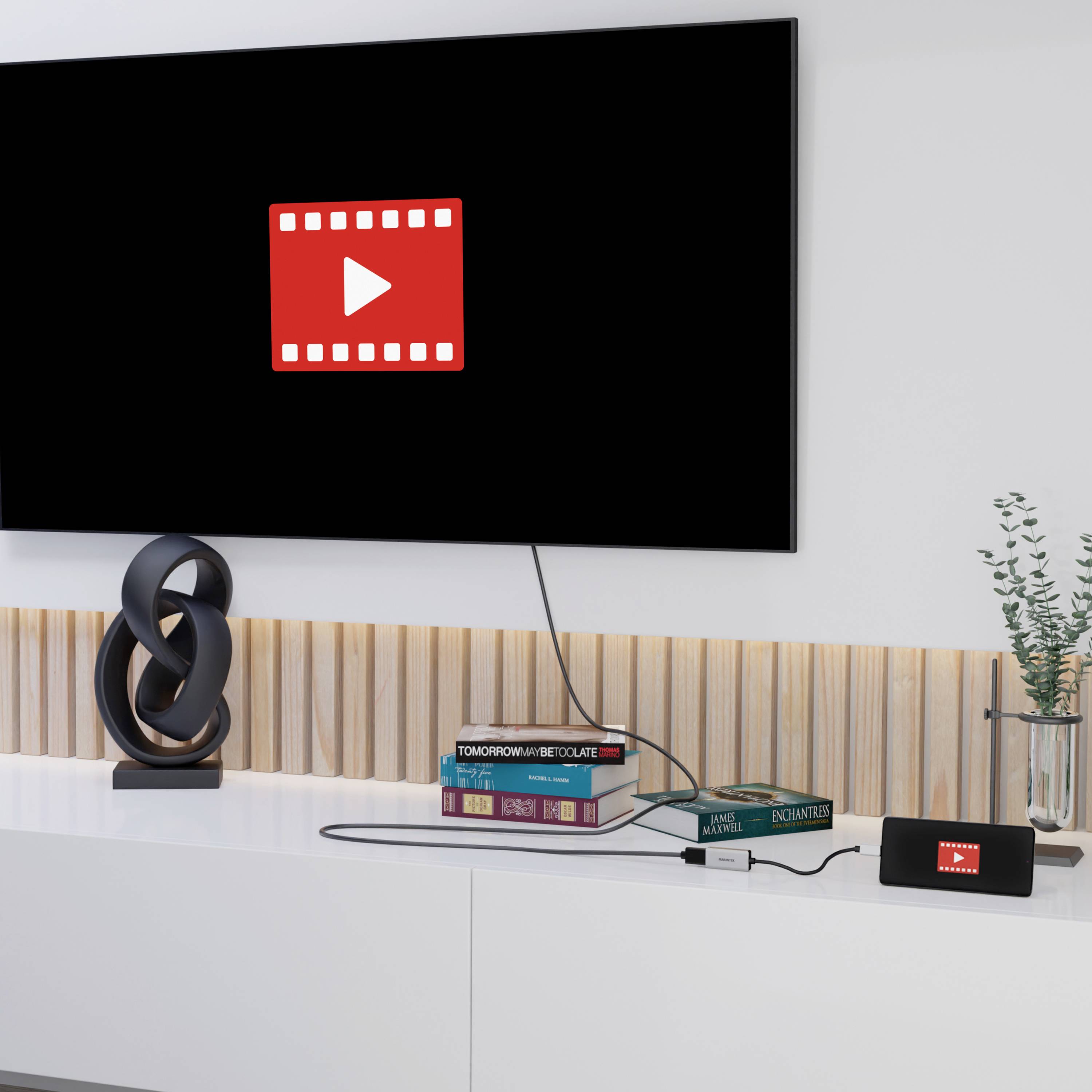 Marmitek USB-C® Adapter [1x USB-C® - 1x HDMI-Buchse] USB-C / HDMI Adapter 0.15m