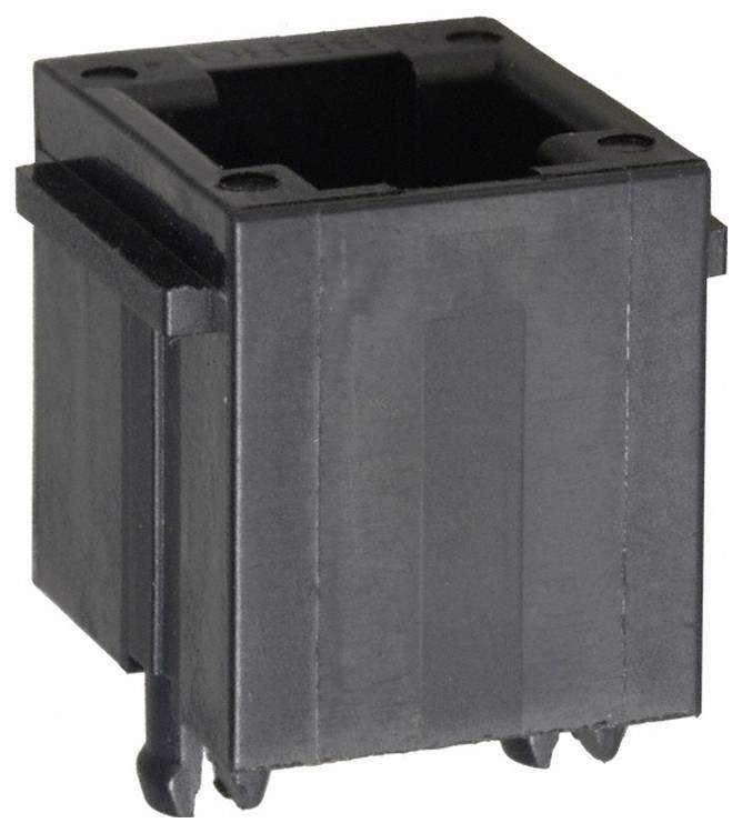 Ein USB-Typ-B-Buchsenstecker, der zum Anschließen von Peripheriegeräten wie Druckern an Computer geeignet ist, verfügt über ein metallisches Gehäuse und vier Stifte.