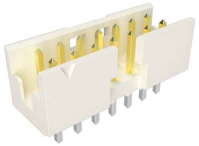 Schwarzer Dual-Port-RJ45-Stecker mit vergoldeten Kontakten in aufwärts gerichteter Ausrichtung, geeignet für Netzwerkgeräte und Telekommunikationssysteme.