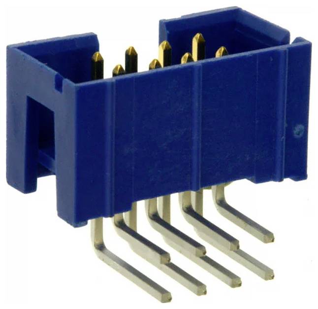 Ein schwarzer rechteckiger Blockm it einem quadratischen Loch an einem Ende, möglicherweise ein Steckverbinder oder eine mechanische Komponente.