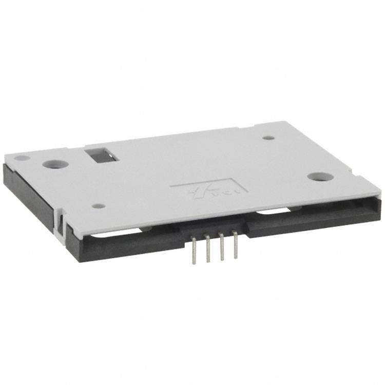 Ein flaches, rechteckiges elektronisches Bauteil mit mehreren Stiften, die von einer Seite abstehen, wird verwendet, um eine Verbindung zu anderen Schaltungsteilen herzustellen.